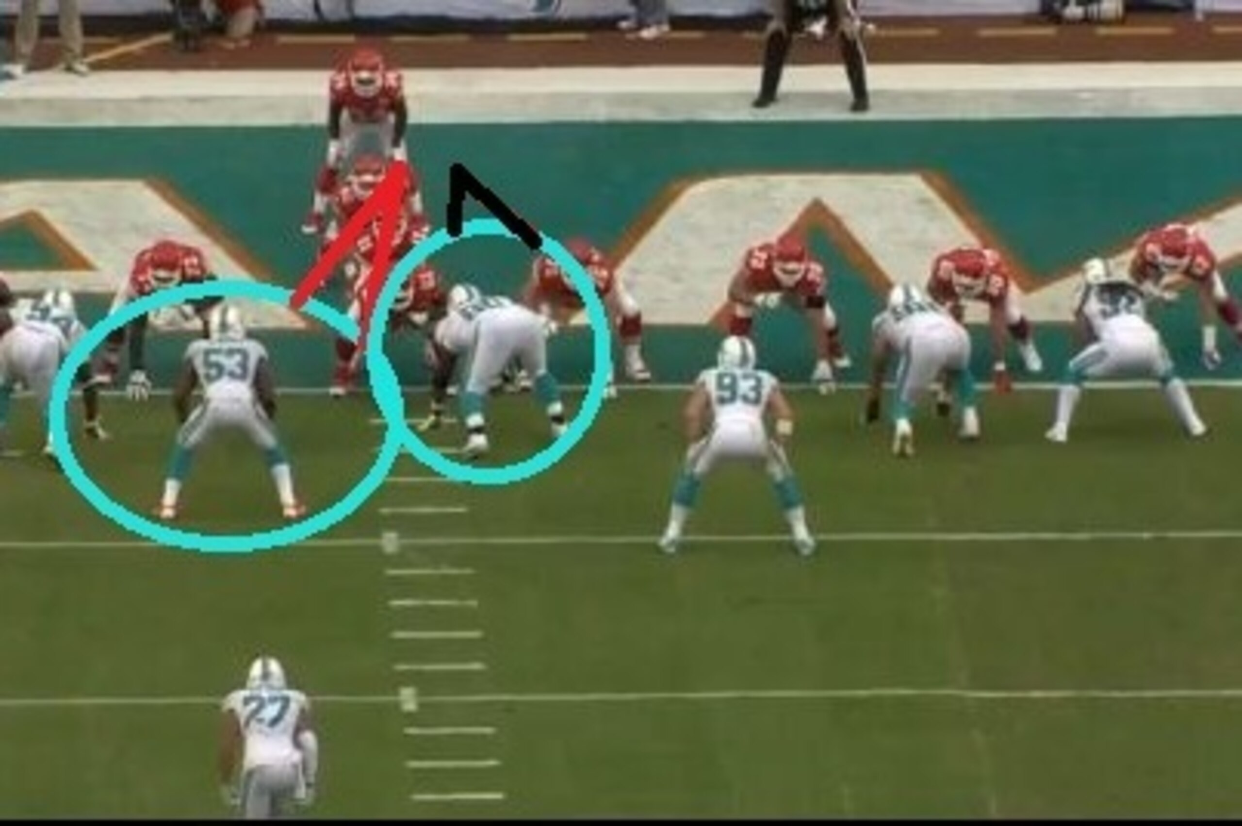 Jenkins and Starks work together on the safety vs. Kansas City.