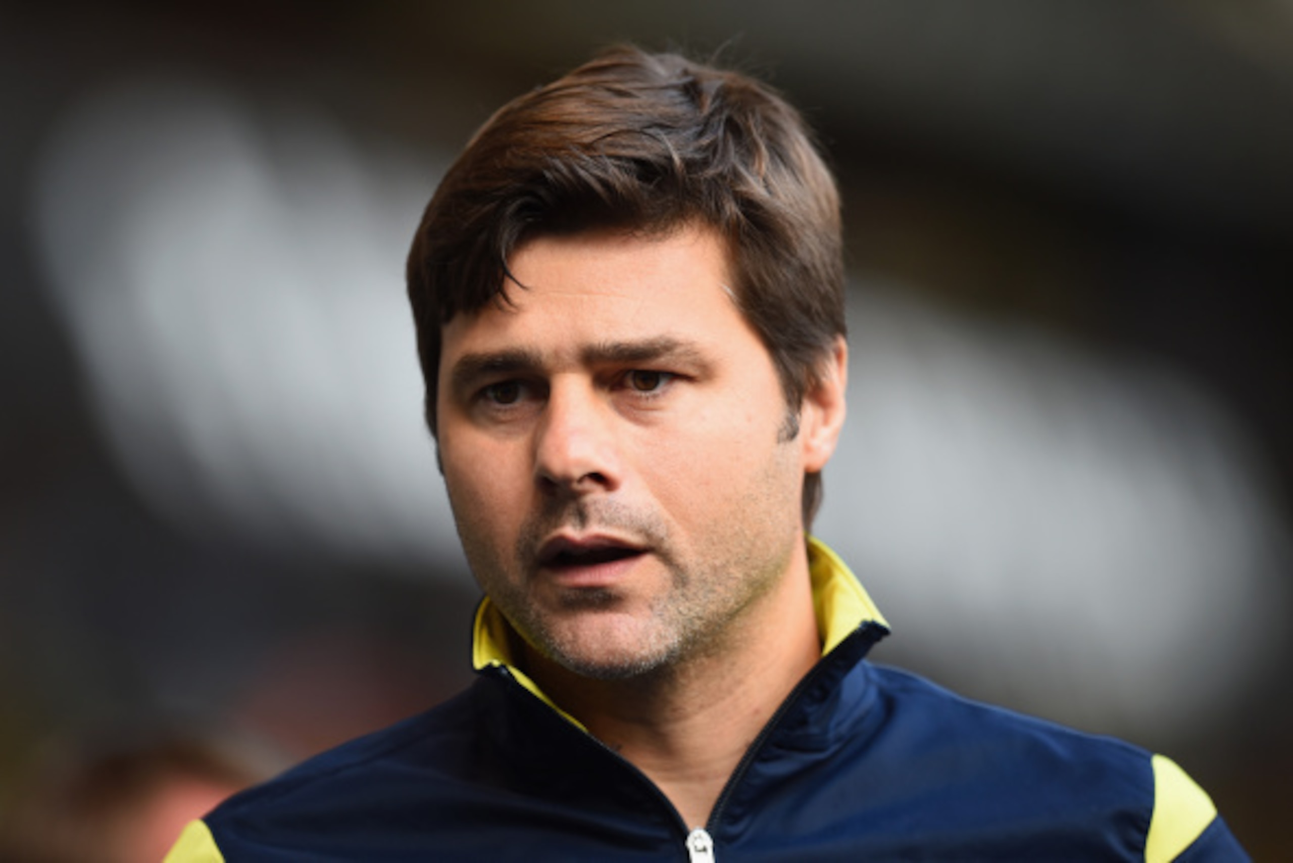 LONDON, ENGLAND - AUGUST 31:  Muaricio Pochettino the Spurs manager looks on during the Barclays Premier League match between Tottenham Hotspur and Liverpool at White Hart Lane on August 31, 2014 in London, England.  (Photo by Jamie McDonald/Getty Images)