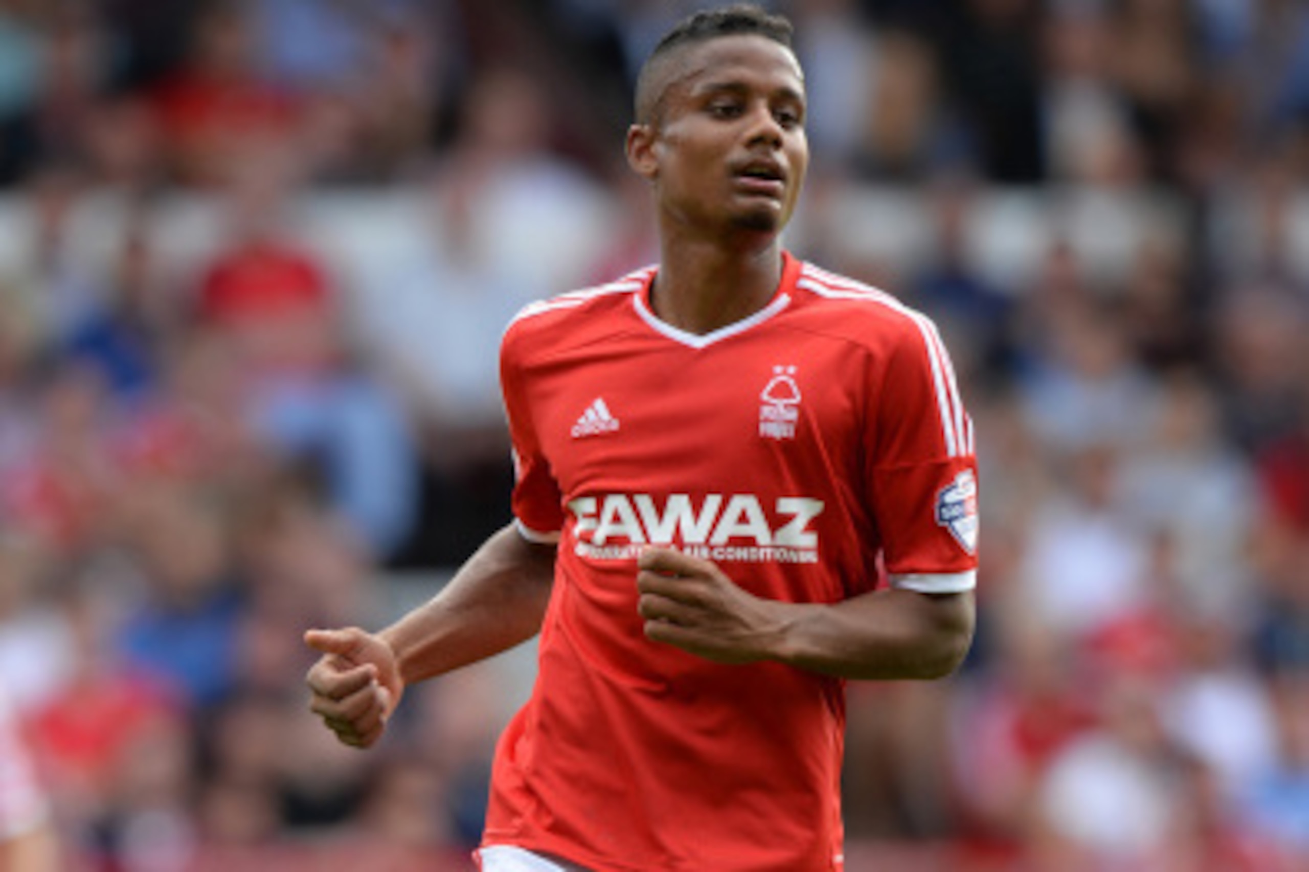 NOTTINGHAM, ENGLAND - AUGUST 09: Michael Mancienne of Nottingham Forest during the Sky Bet Championship match between Nottingham Forest and Blackpool at City Ground on August 9, 2014 in Nottingham, England.  (Photo by Tony Marshall/Getty Images)