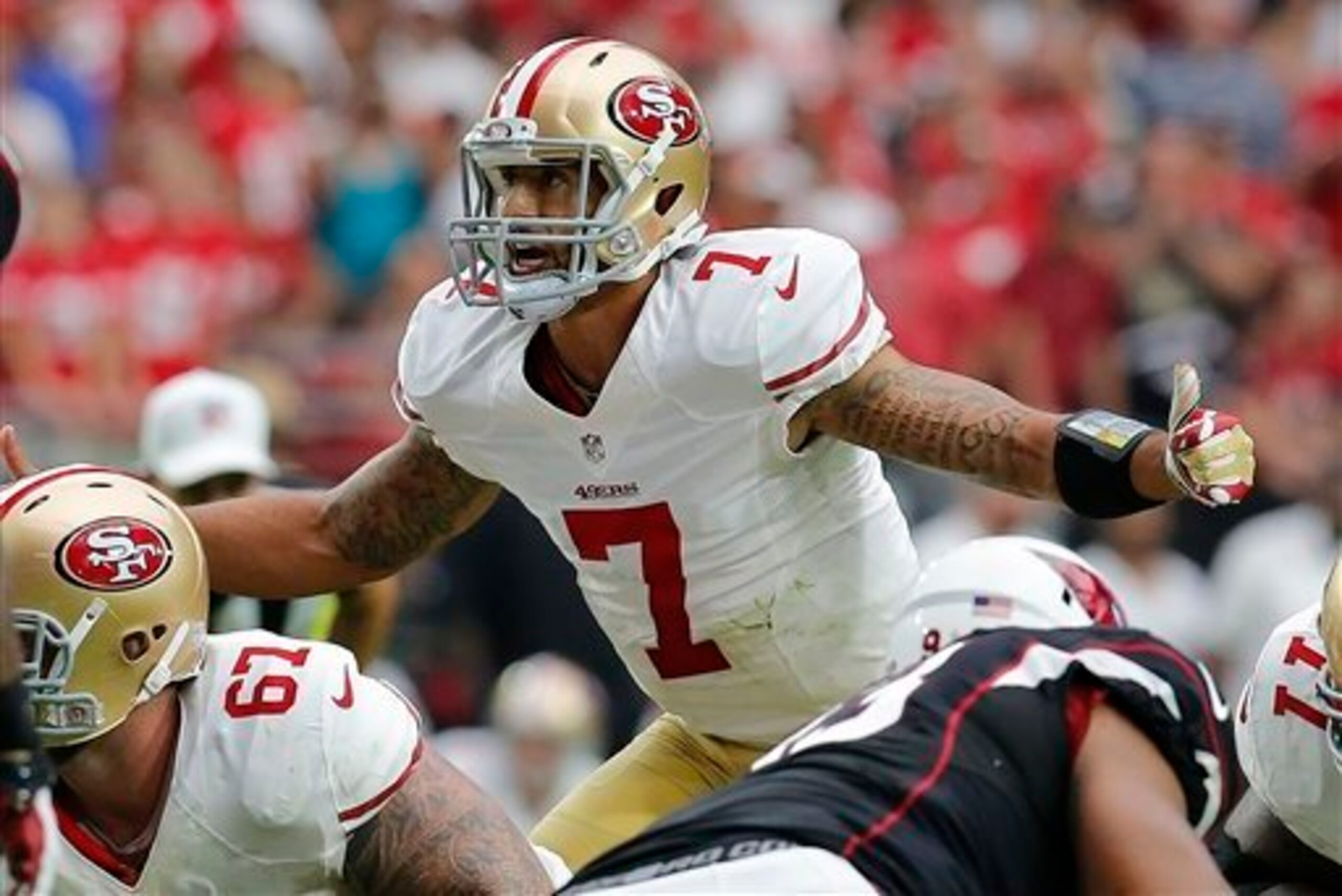 The 49ers' offense has been ticking in the first half--not so much in the second.