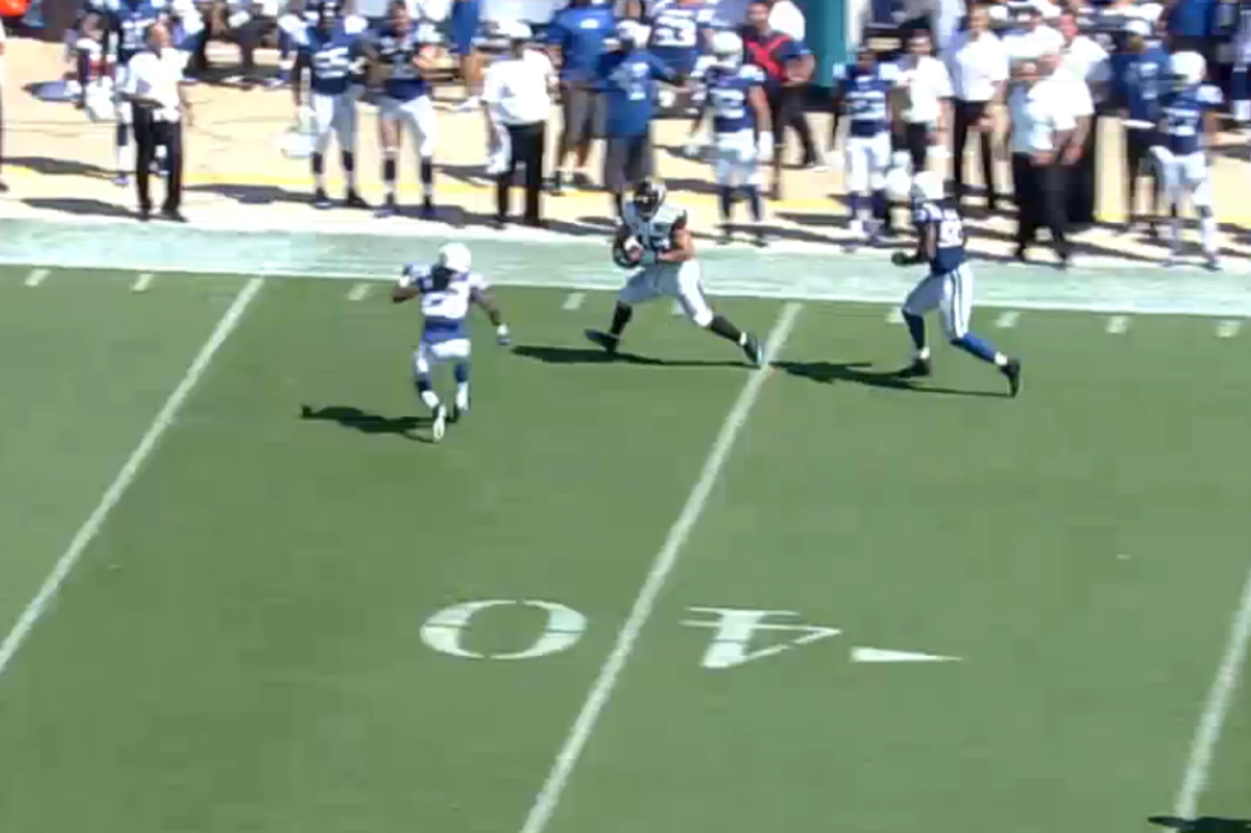 The Jaguars get the first down off of a broken play.