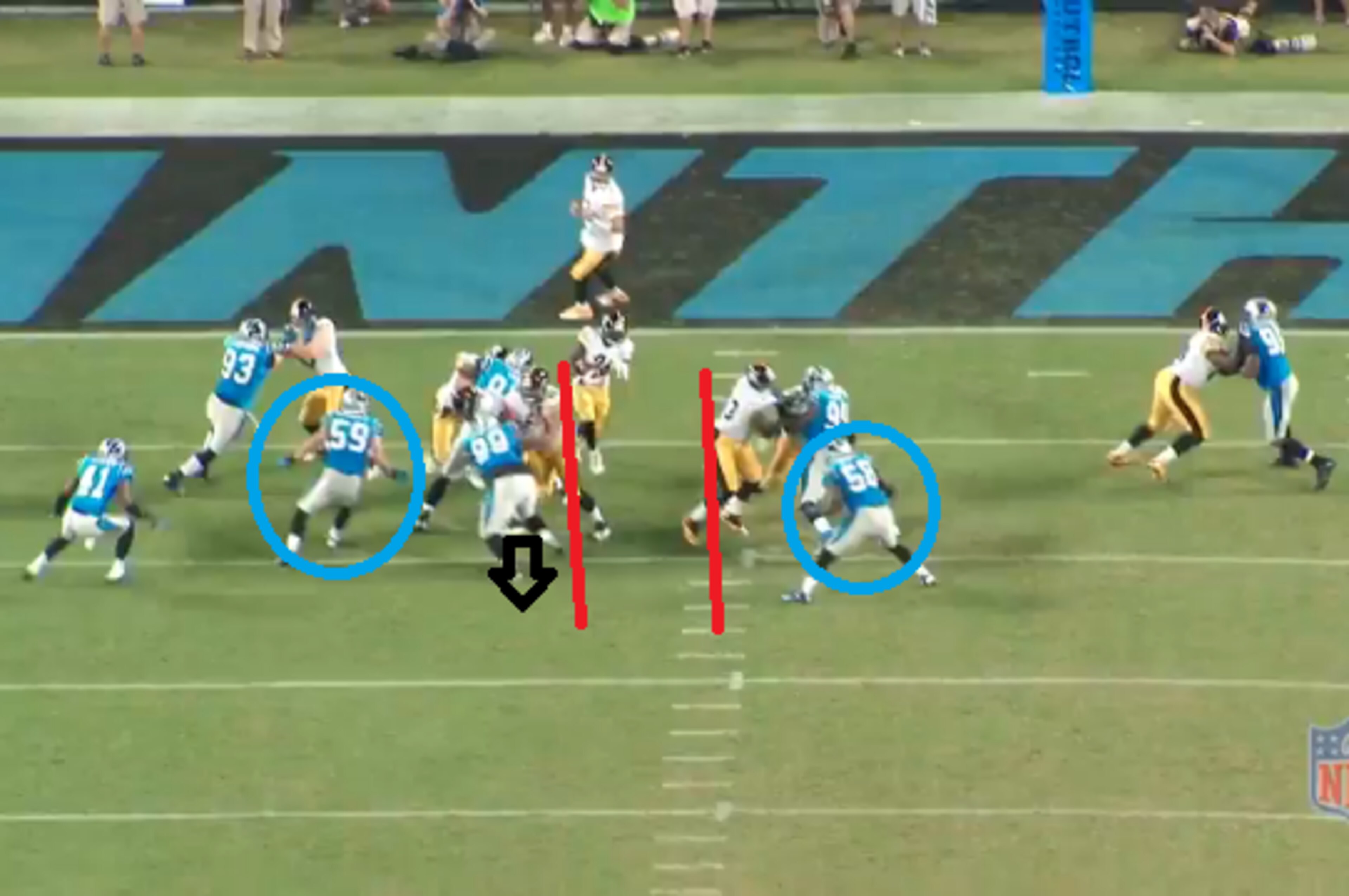 Plenty of room for Bell to run