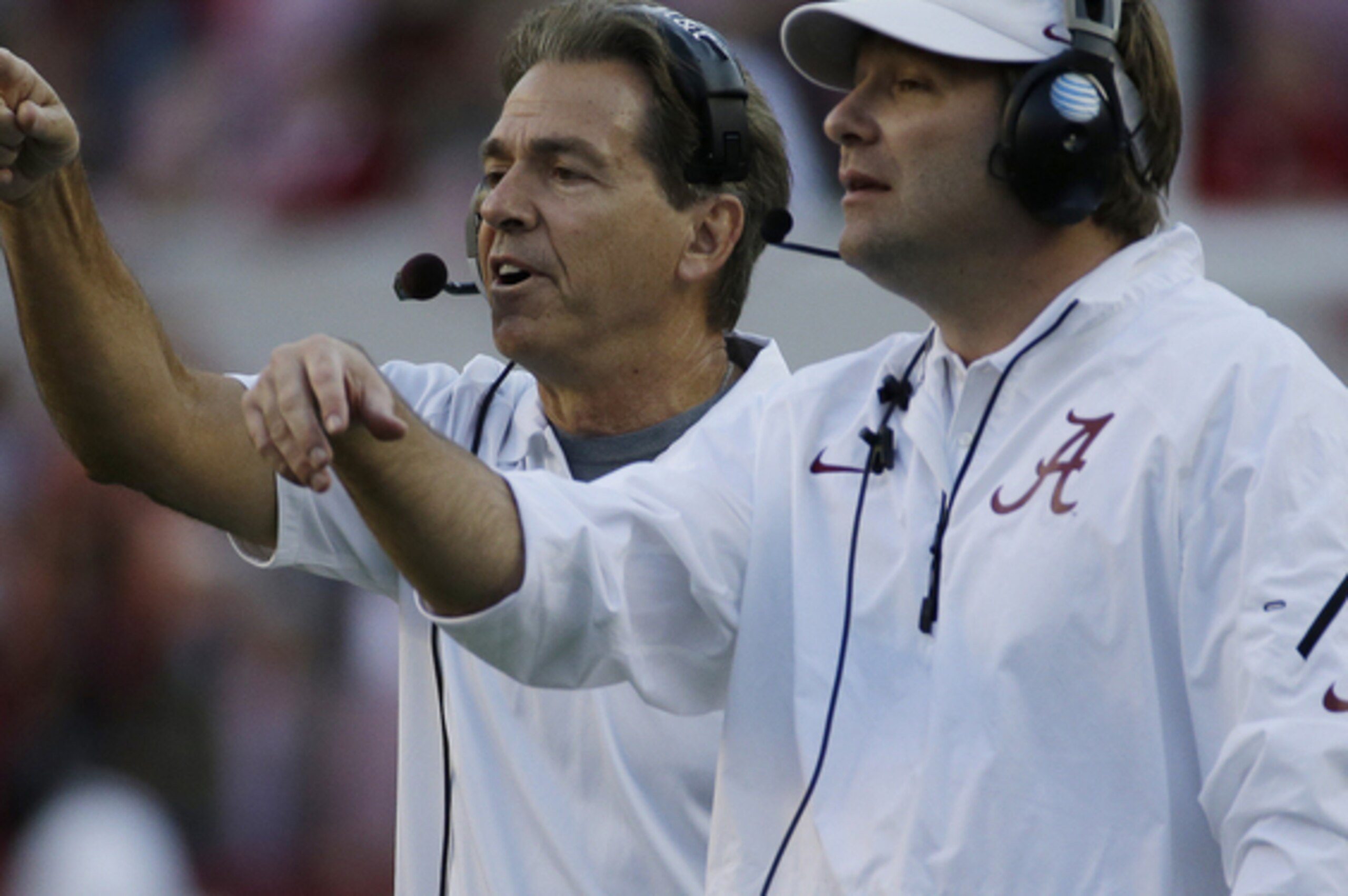 Alabama head coach Nick Saban (left) and defensive coordinator Kirby Smart. Alabama head coach Nick Saban (left) and defensive coordinator Kirby Smart.