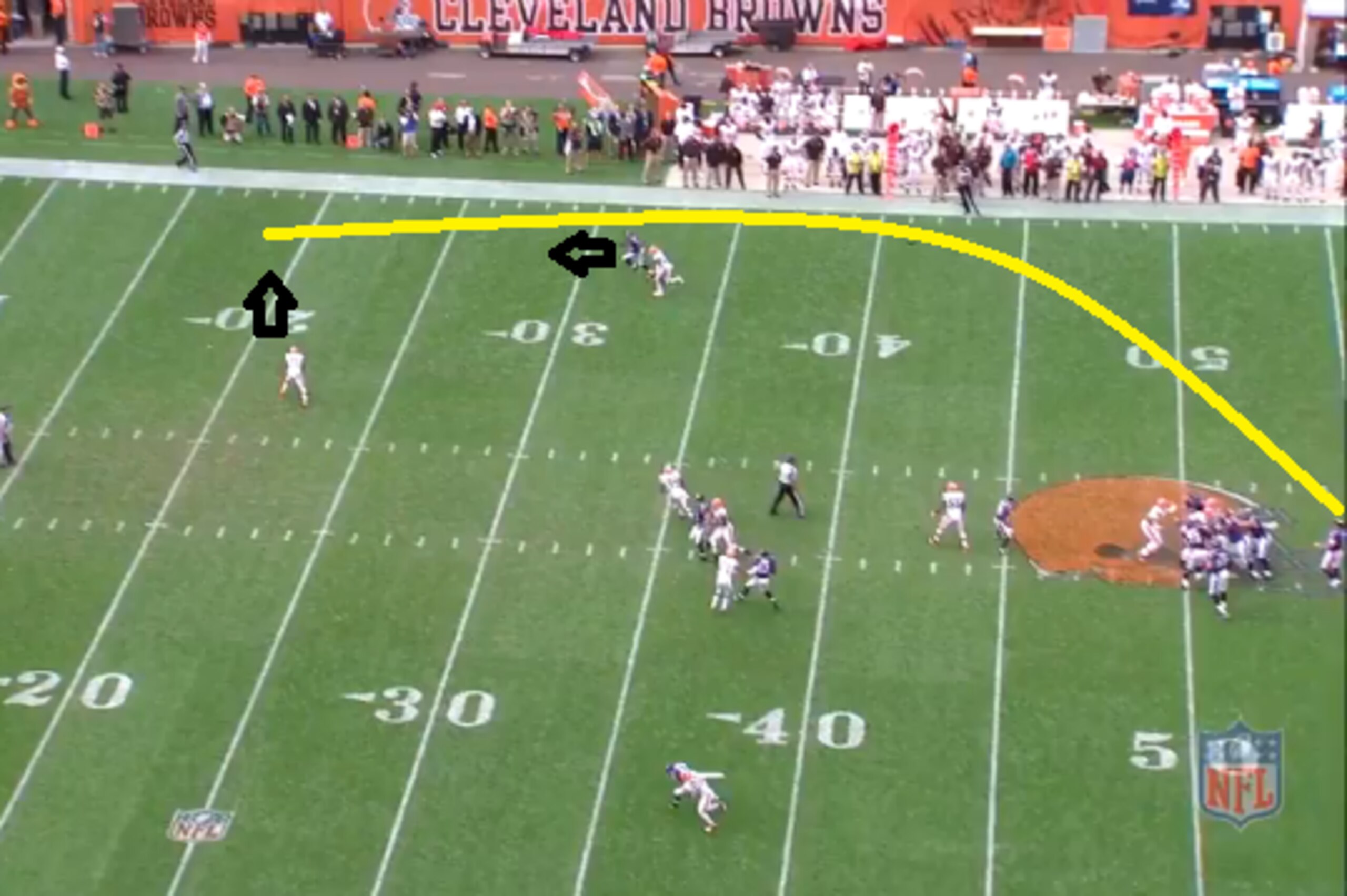 Smith's fourth-quarter catch against Browns