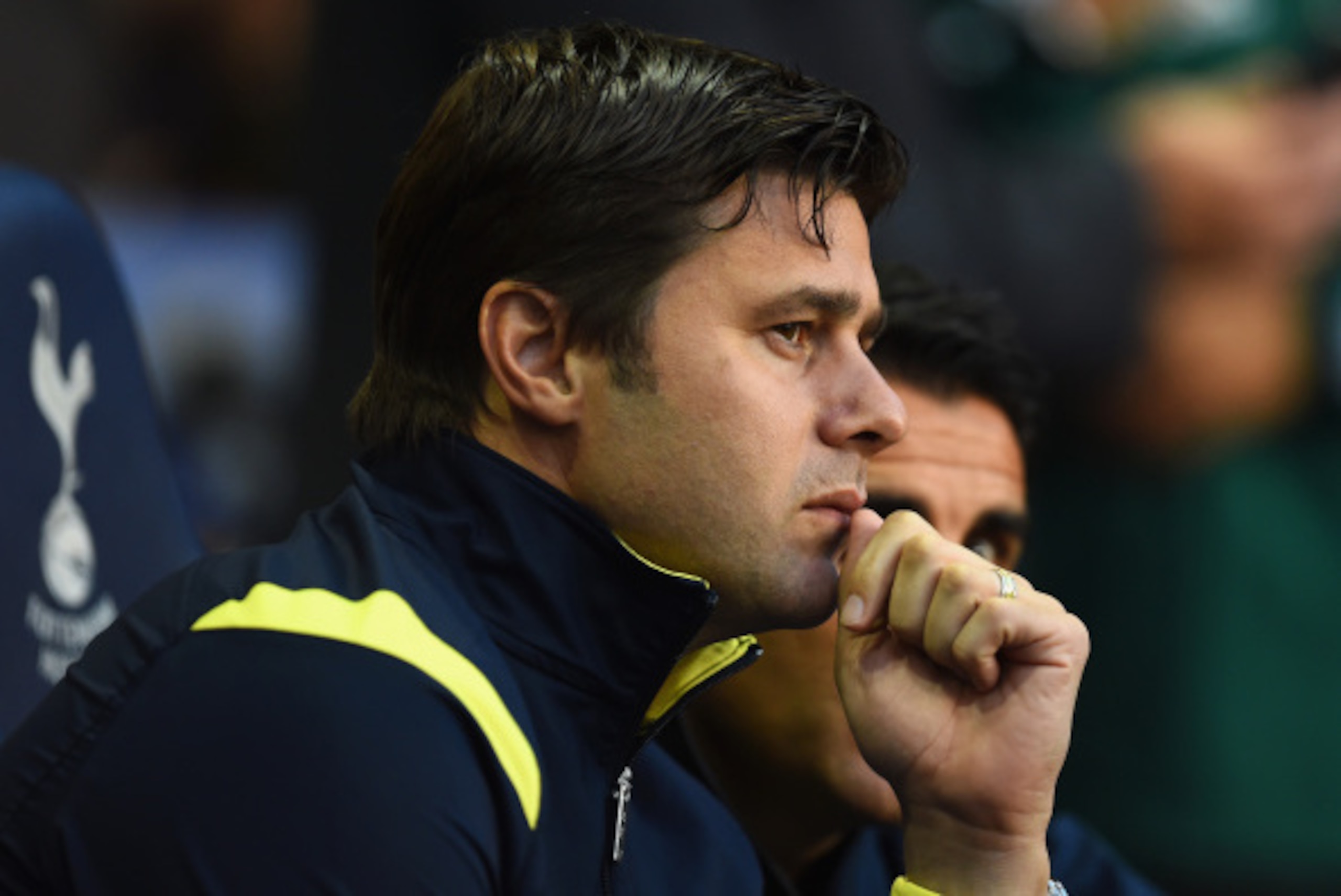 LONDON, ENGLAND - AUGUST 28: Mauricio Pochettino the Spurs manager looks on during the UEFA Europa League Qualifying Play-Offs Round Second Leg match between Tottenham Hotspur and AEL Limassol FC on August 28, 2014 in London, United Kingdom.  (Photo by Ja
