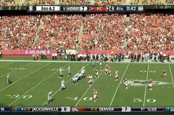 With under a minute left to go, Chiefs fans were declared the loudest, but plenty of fans had already left their seats.
