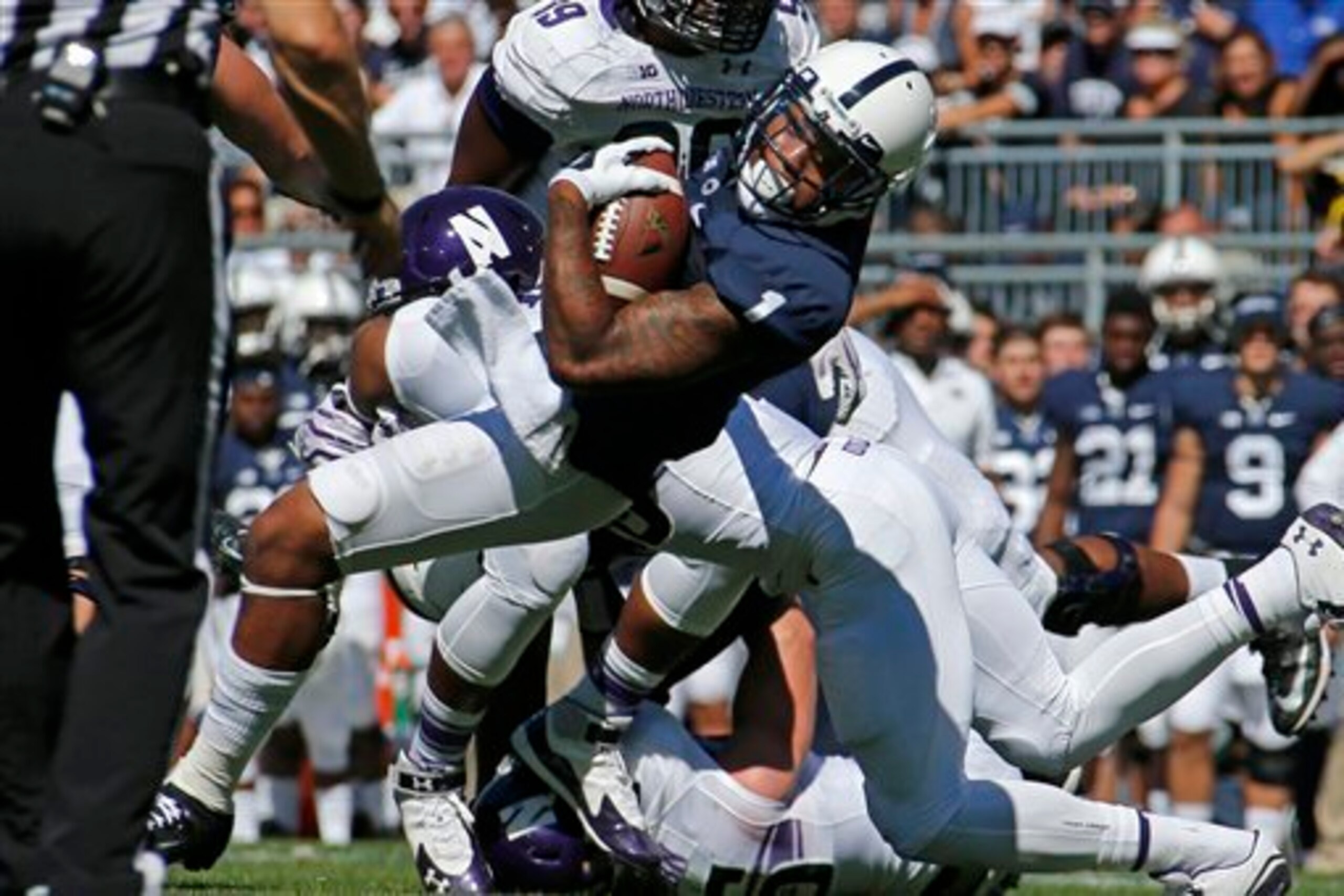 Northwestern gave Bill Belton and Penn State's ground game little room to run.