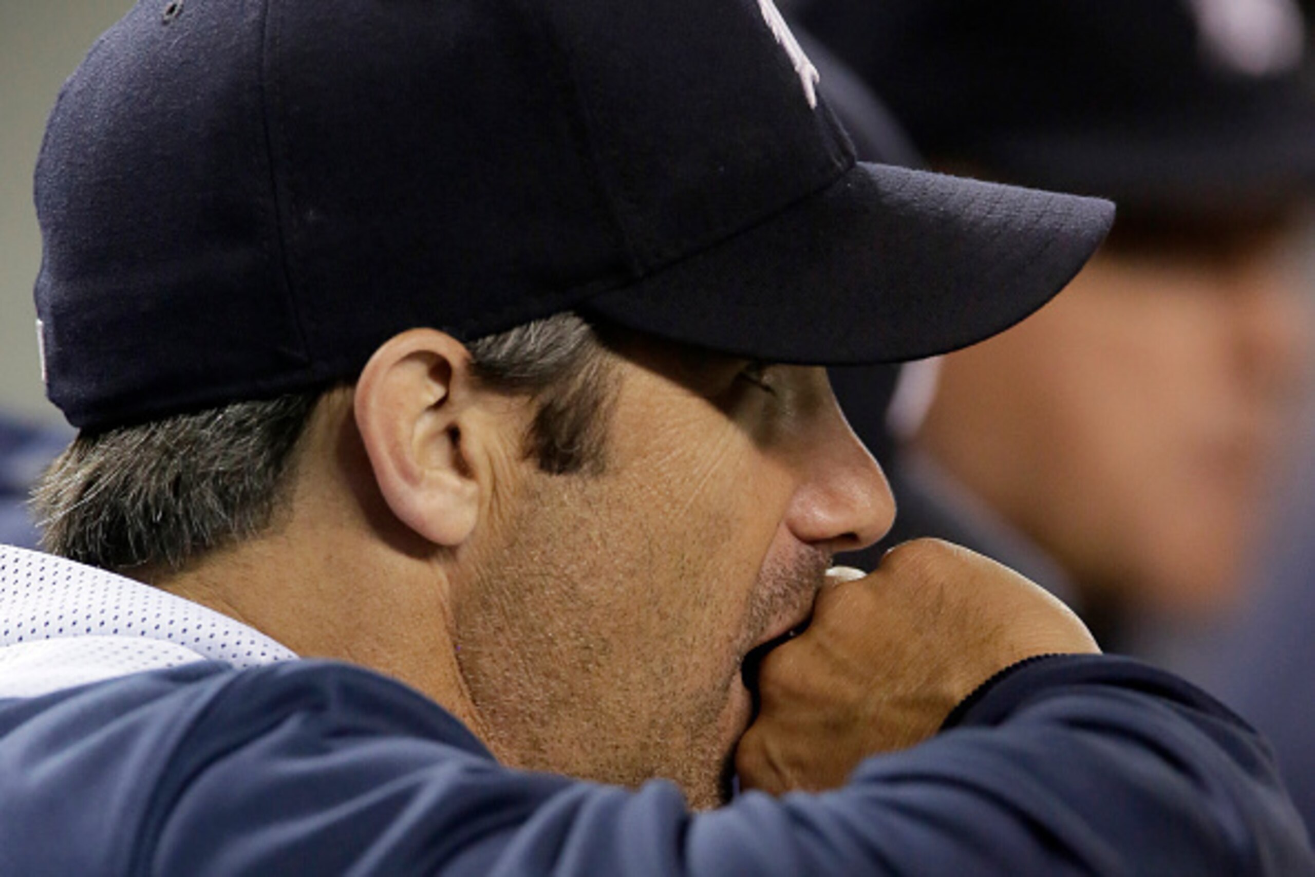 DETROIT, MI - SEPTEMBER 27:  Manager Brad Ausmus #7 of the Detroit Tigers watches the game against the Minnesota Twins during the eighth inning at Comerica Park on September 27, 2014, in Detroit, Michigan. The Twins defeated the Tigers 12-3. (Photo by Dua