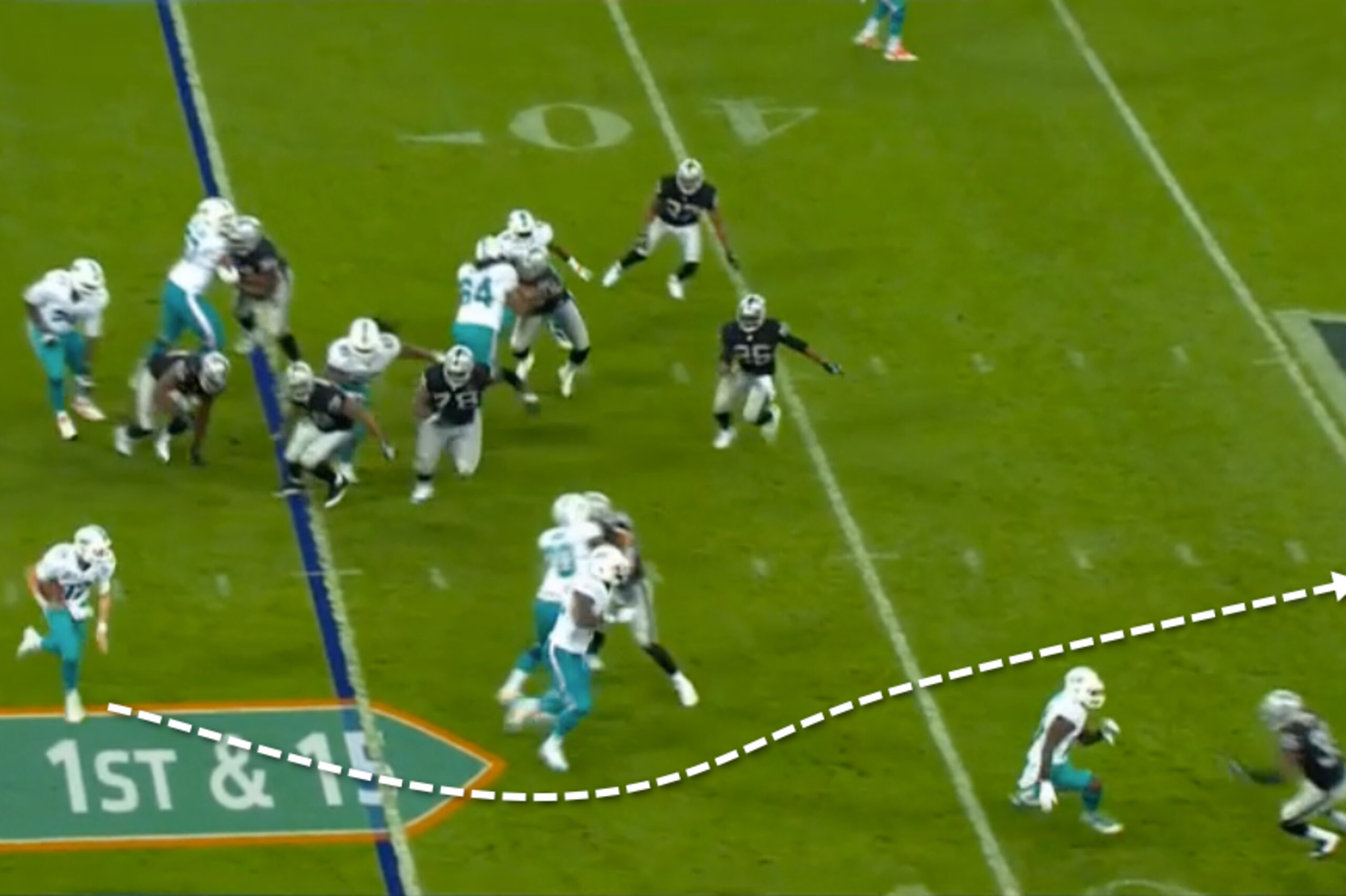 Tannehill showed his athleticism throughout Sunday's victory.