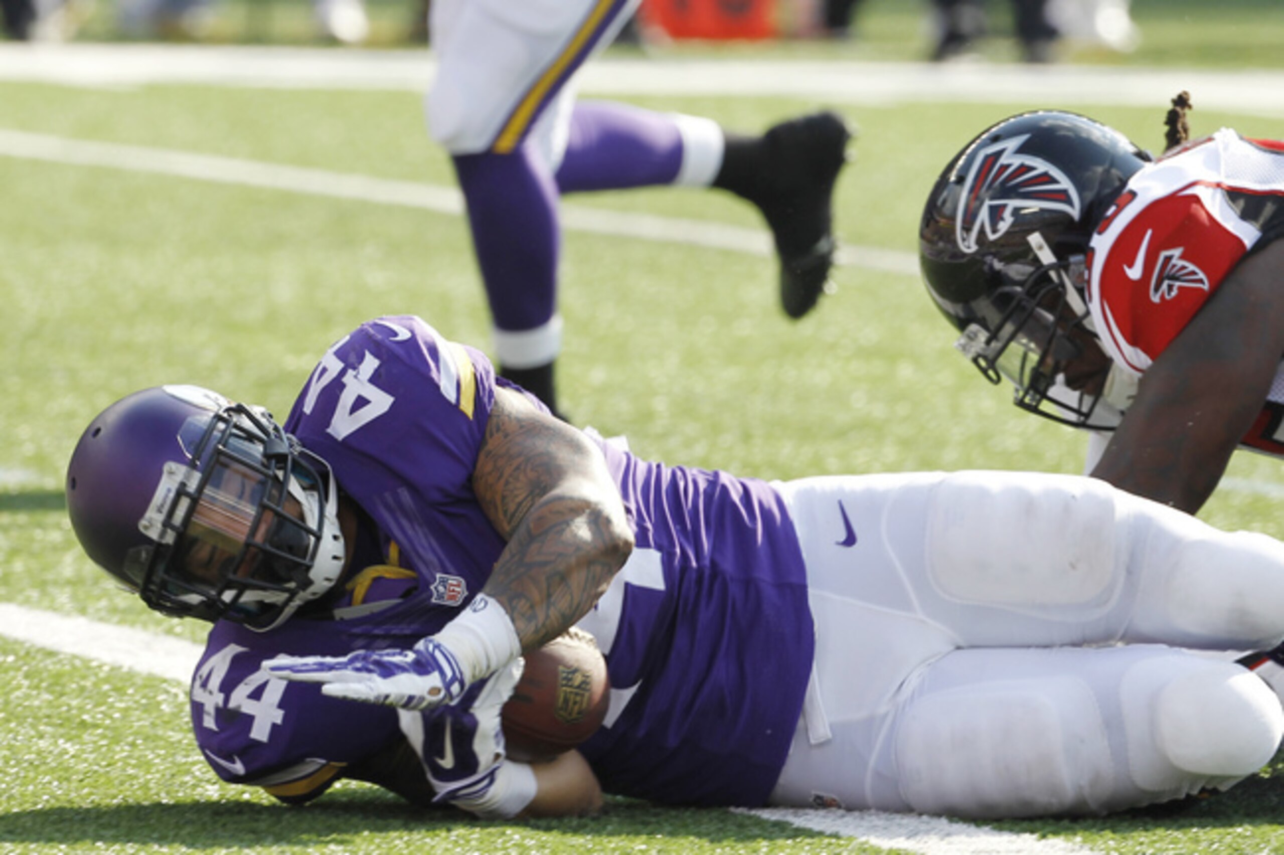 Matt Asiata and the Vikings were all in for Teddy Bridgewater.