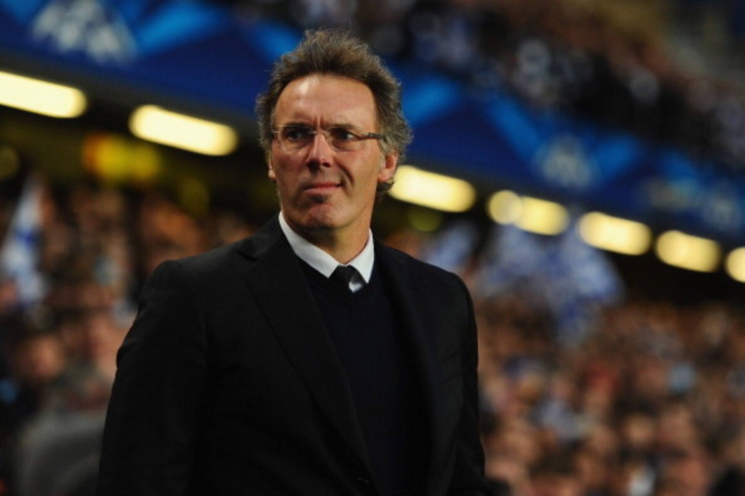 LONDON, ENGLAND - APRIL 08:  Head Coach Laurent Blanc of PSG looks on during the UEFA Champions League Quarter Final second leg match between Chelsea and Paris Saint-Germain FC at Stamford Bridge on April 8, 2014 in London, England.  (Photo by Mike Hewitt