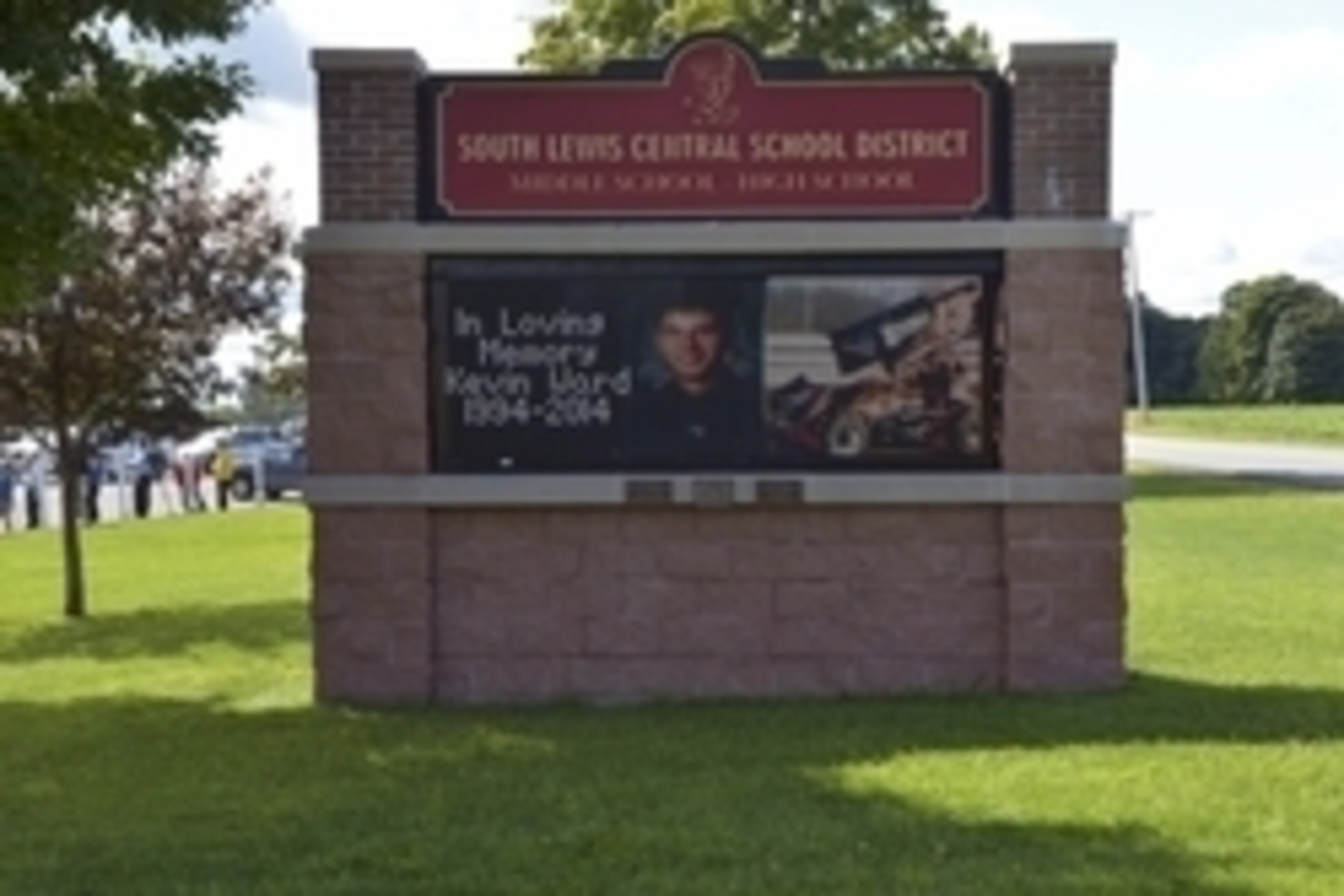 Aug 14, 2014; Turin, NY, USA; The community pays tribute to Kevin Ward Jr. at South Lewis High School. Mandatory Credit: Gregory J. Fisher-USA TODAY Sports