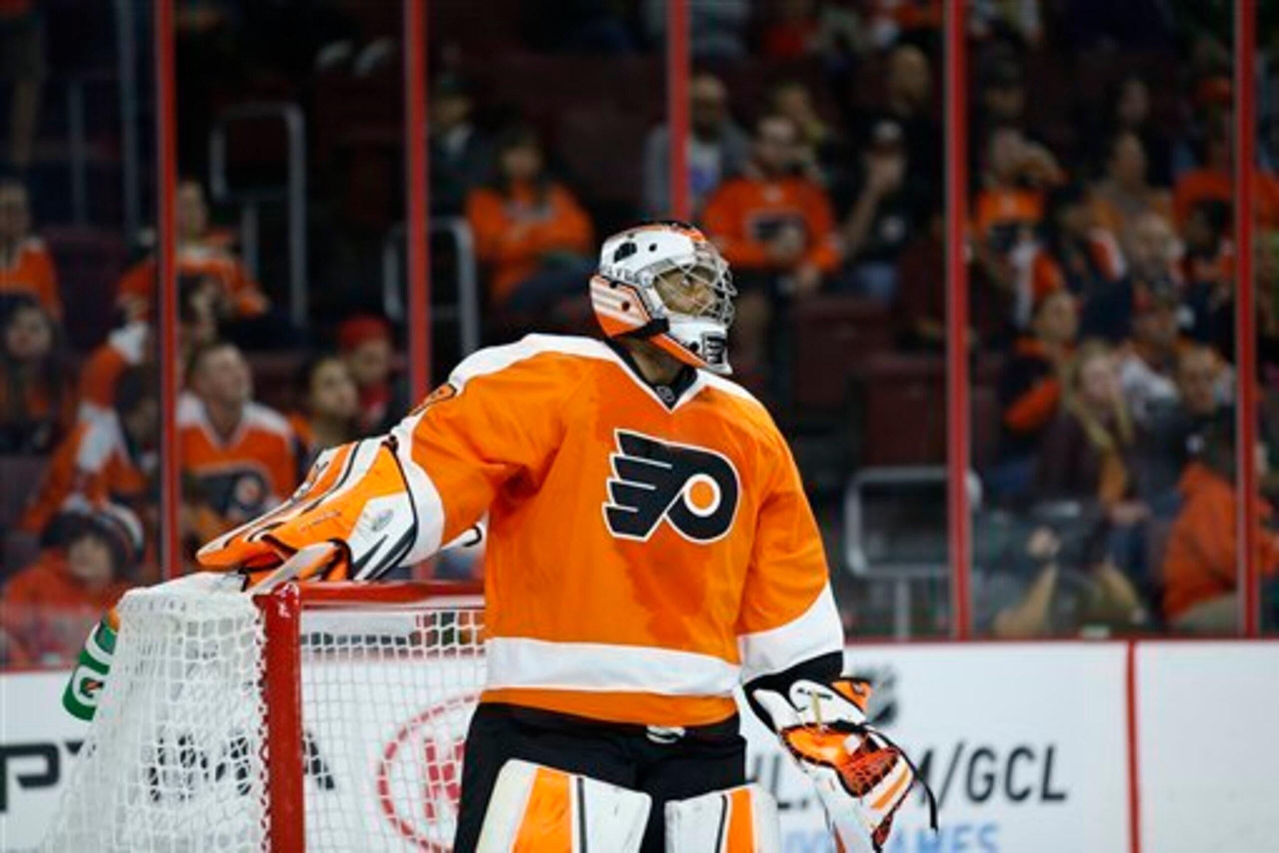 Veteran backup Ray Emery has missed time with injuries.