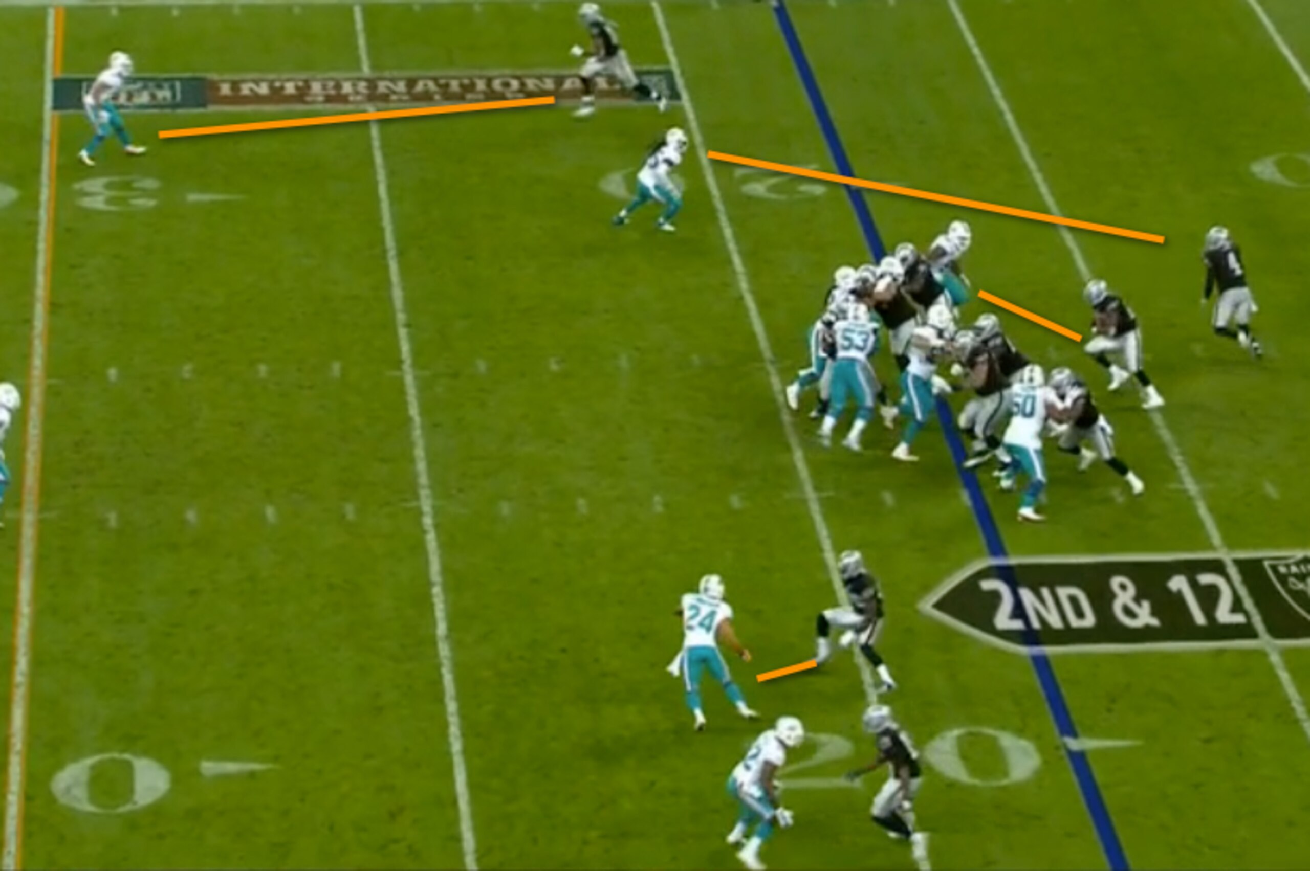 The Dolphins stayed disciplined throughout the game against the Raiders