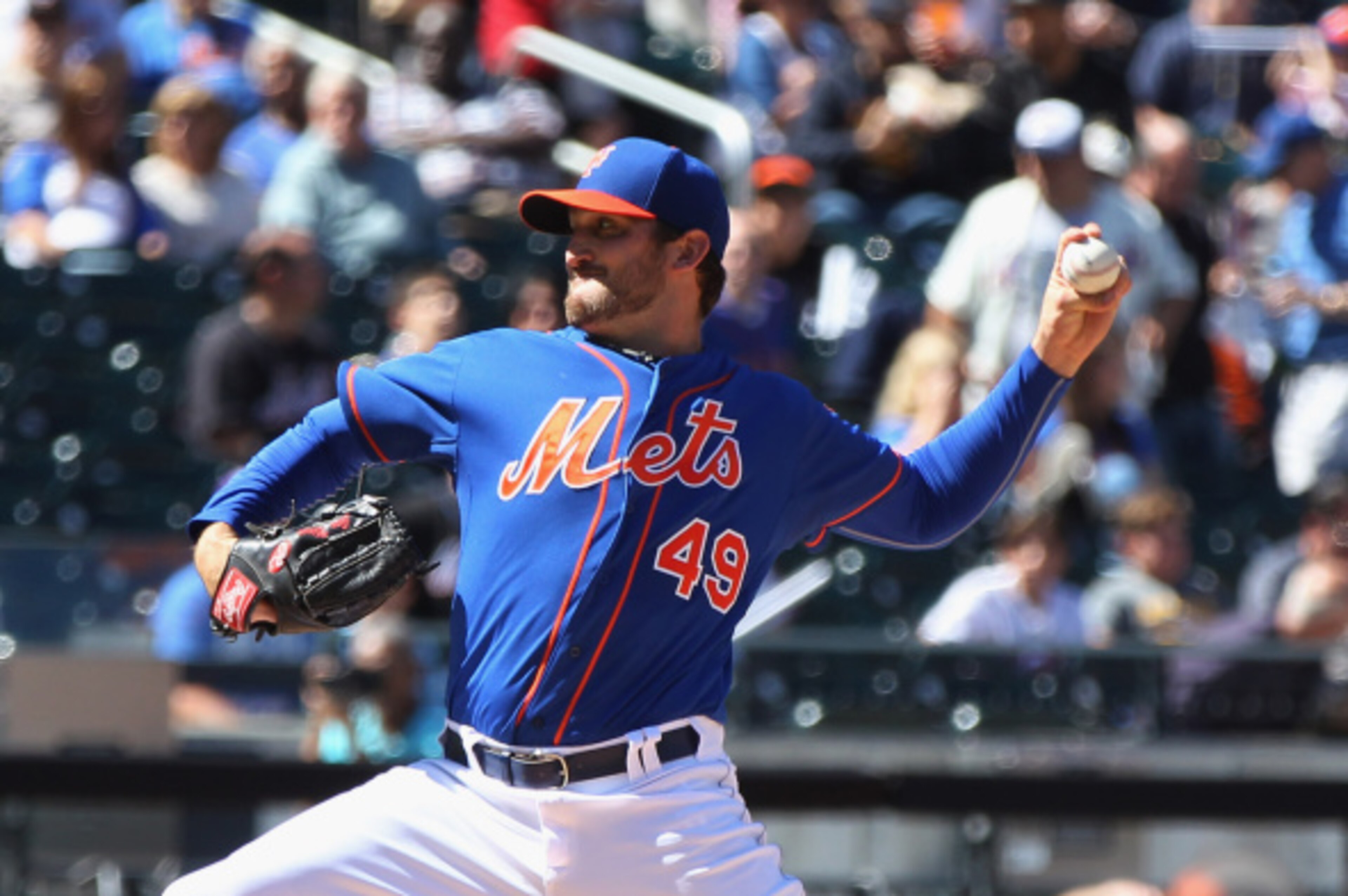 NEW YORK, NY - SEPTEMBER 14: Jon Niese #49 of the New York Mets pitches in the second inning against the Washington Nationals during the game at Citi Field on September 14, 2014 in the Flushing neighborhood of the Queens borough of New York City. (Photo b NEW YORK, NY - SEPTEMBER 14: Jon Niese #49 of the New York Mets pitches in the second inning against the Washington Nationals during the game at Citi Field on September 14, 2014 in the Flushing neighborhood of the Queens borough of New York City. (Photo b