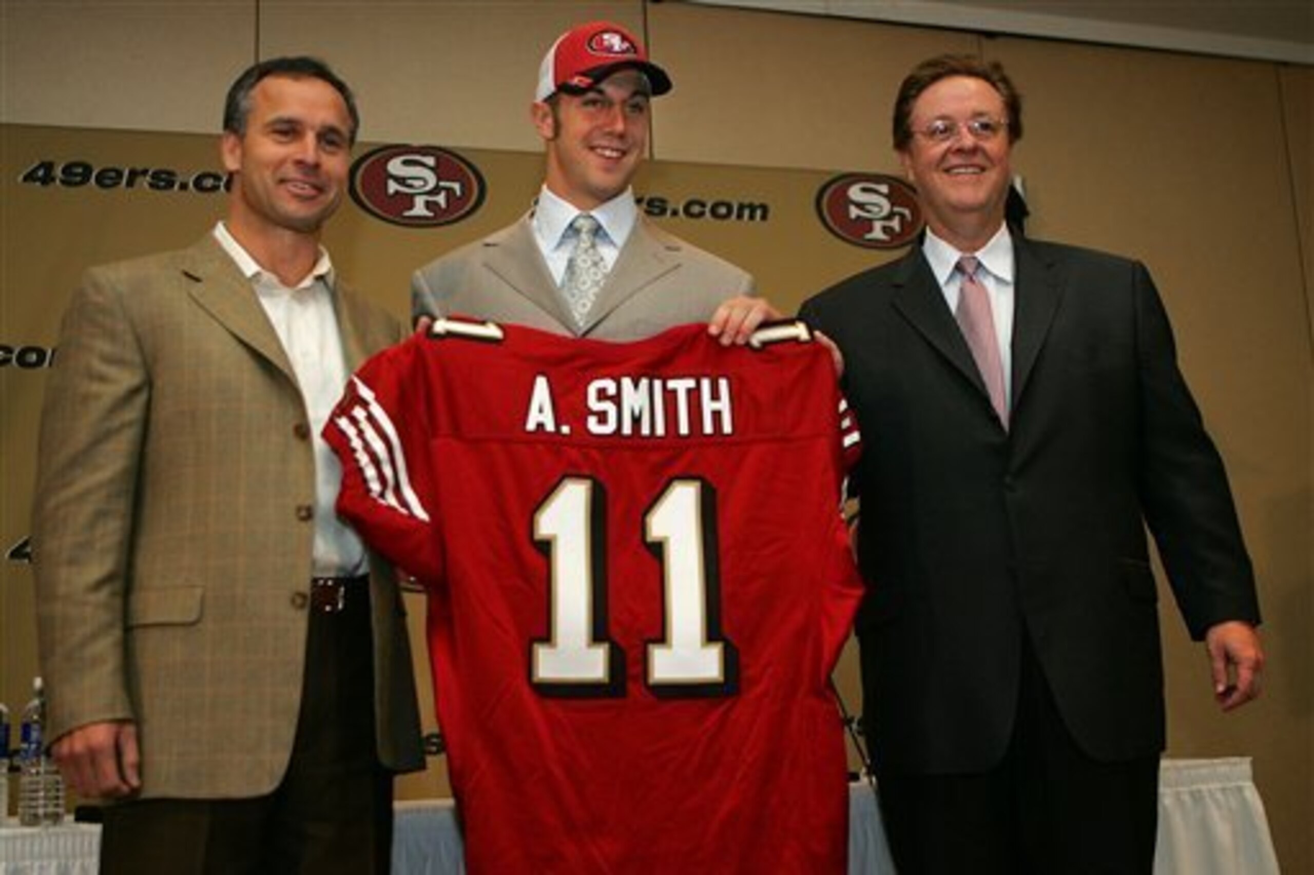 Alex Smith and the 49ers, in happier times.
