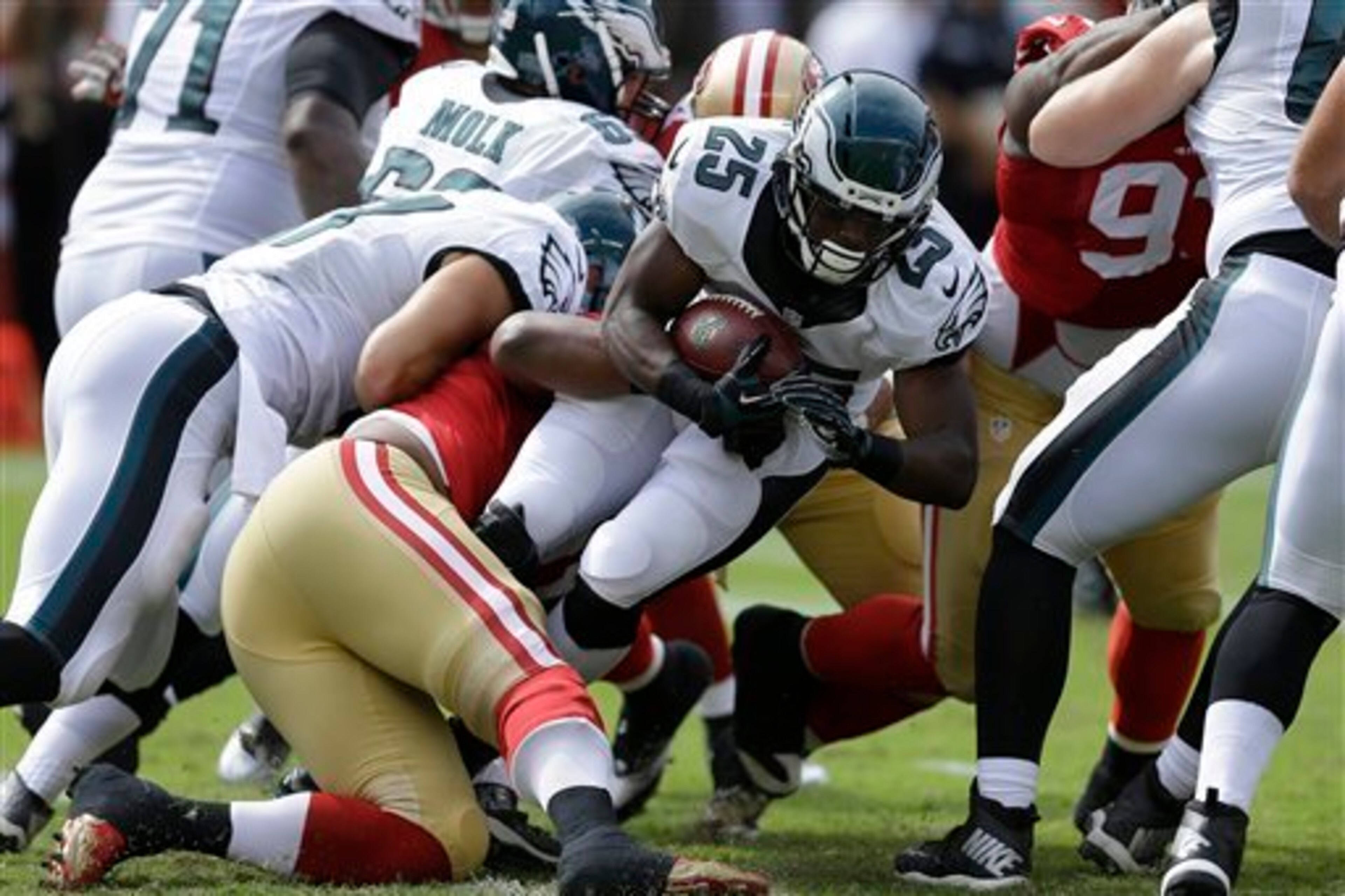 The 49ers completely shut down Philadelphia's offense last week.