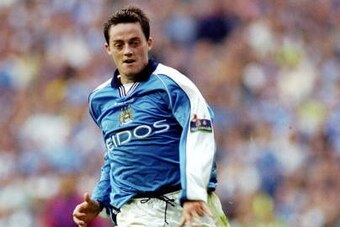 11 Sep 1999:  Terry Cooke of Manchester City in action during the Nationwide Division One match against Crystal Palace played at Maine Road in Manchester, England.  \ Mandatory Credit: Tony O''Brien /Allsport