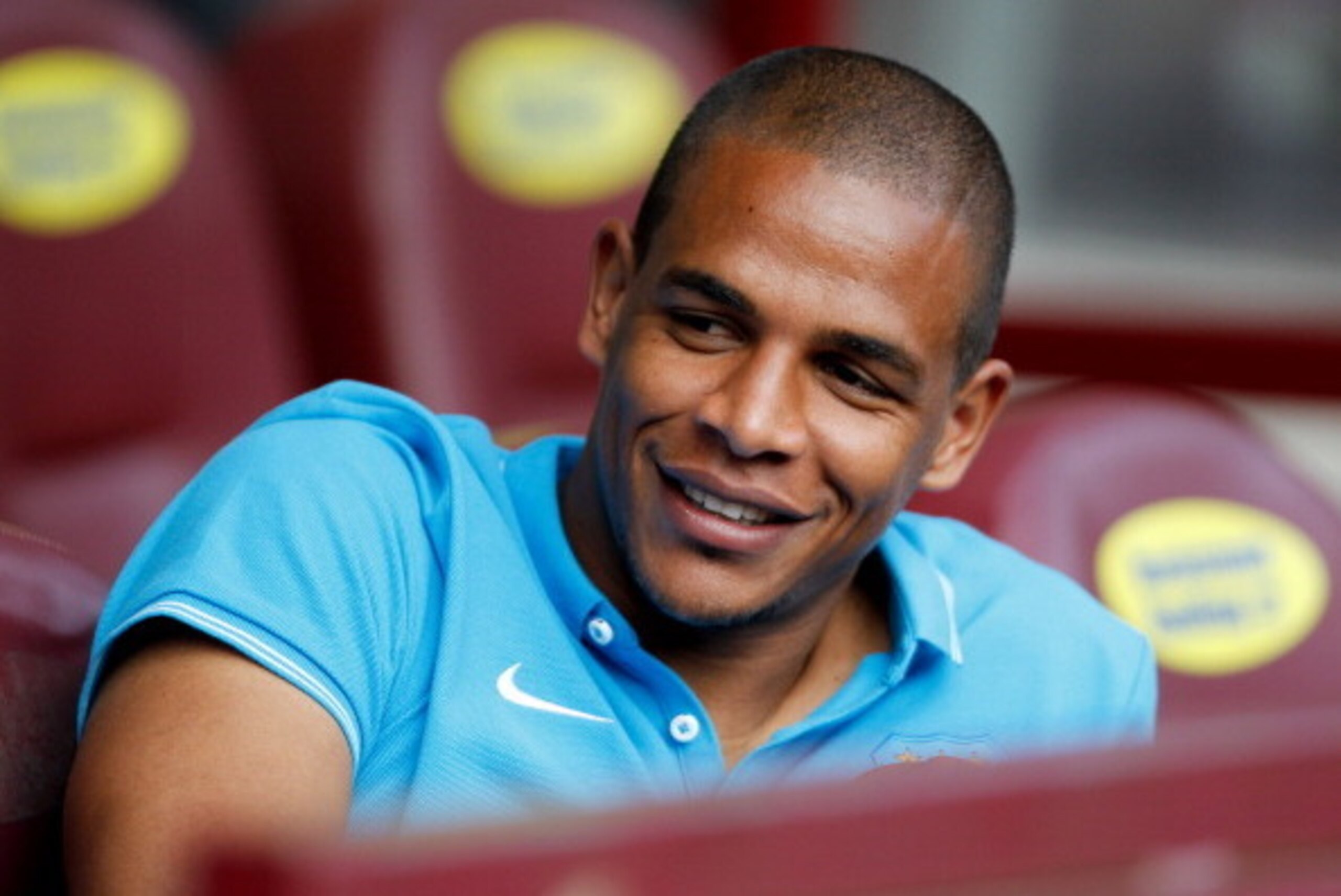 EDINBURGH, SCOTLAND - JULY 18: Fernando of Manchester city before the pre-season friendly at Tynecastle Stadium on July 18, 2014 in Edinburgh, Scotland. (Photo by Richard Sellers/Getty Images)