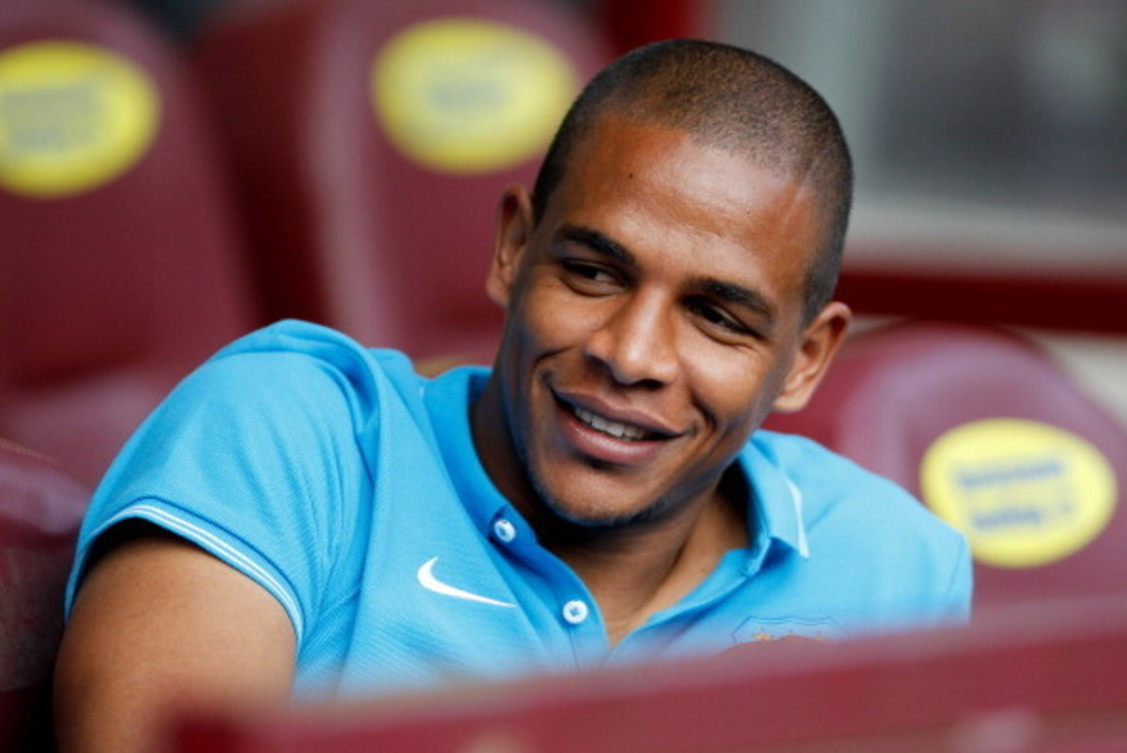 EDINBURGH, SCOTLAND - JULY 18: Fernando of Manchester city before the pre-season friendly at Tynecastle Stadium on July 18, 2014 in Edinburgh, Scotland. (Photo by Richard Sellers/Getty Images)