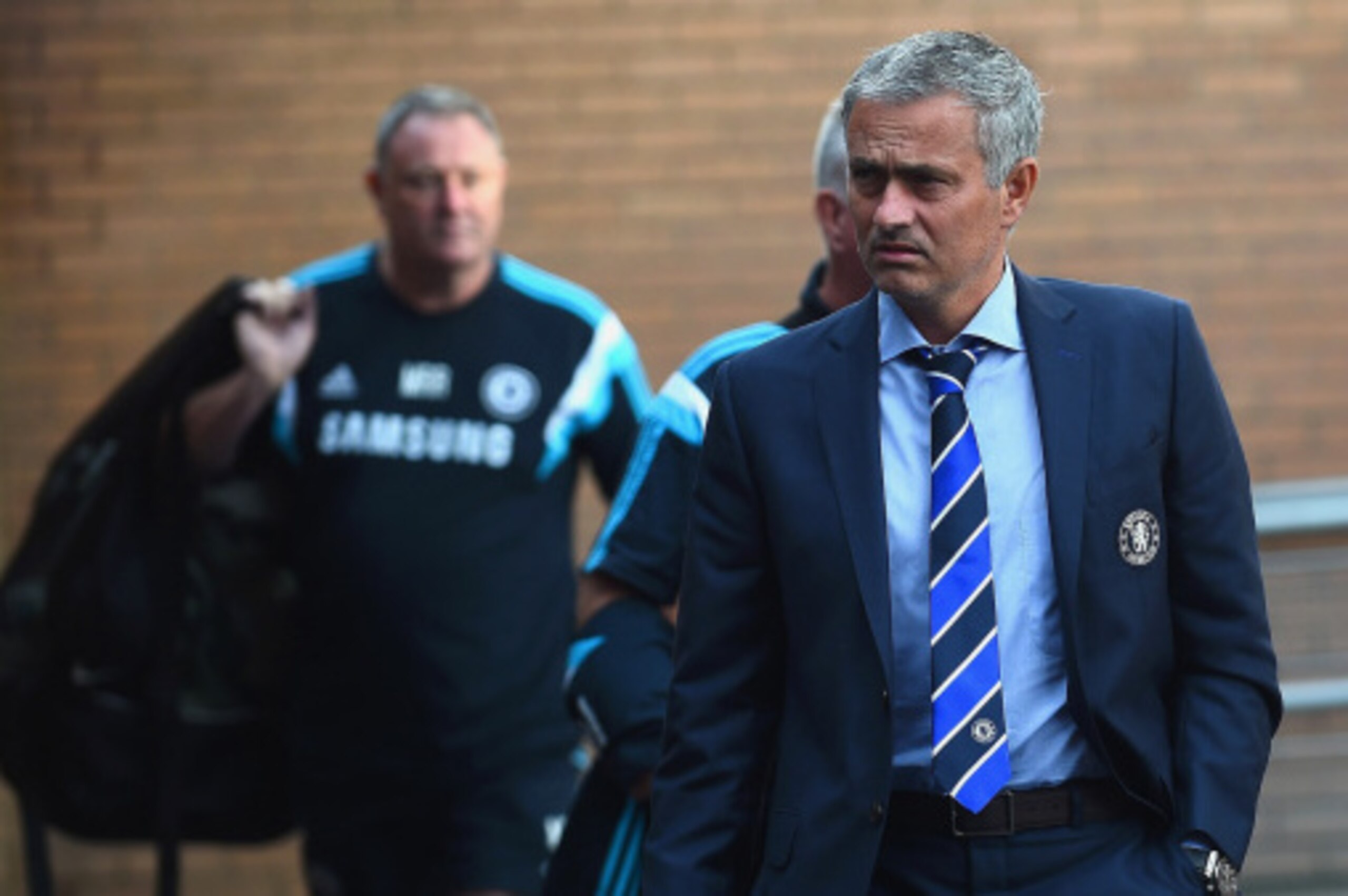 BURNLEY, ENGLAND - AUGUST 18:  Manager Jose Mourinho of Chelsea arrives prior to the Barclays Premier League match between Burnley and Chelsea at Turf Moor on August 18, 2014 in Burnley, England.  (Photo by Laurence Griffiths/Getty Images)