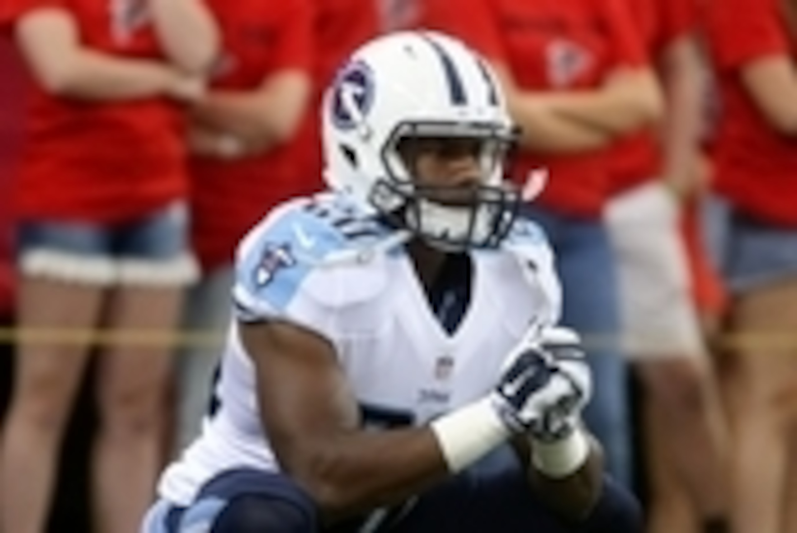 Aug 23, 2014; Atlanta, GA, USA; Tennessee Titans running back Bishop Sankey (20) is shown before their game against the Atlanta Falcons at the Georgia Dome. The Titans won 24-17. Mandatory Credit: Jason Getz-USA TODAY Sports