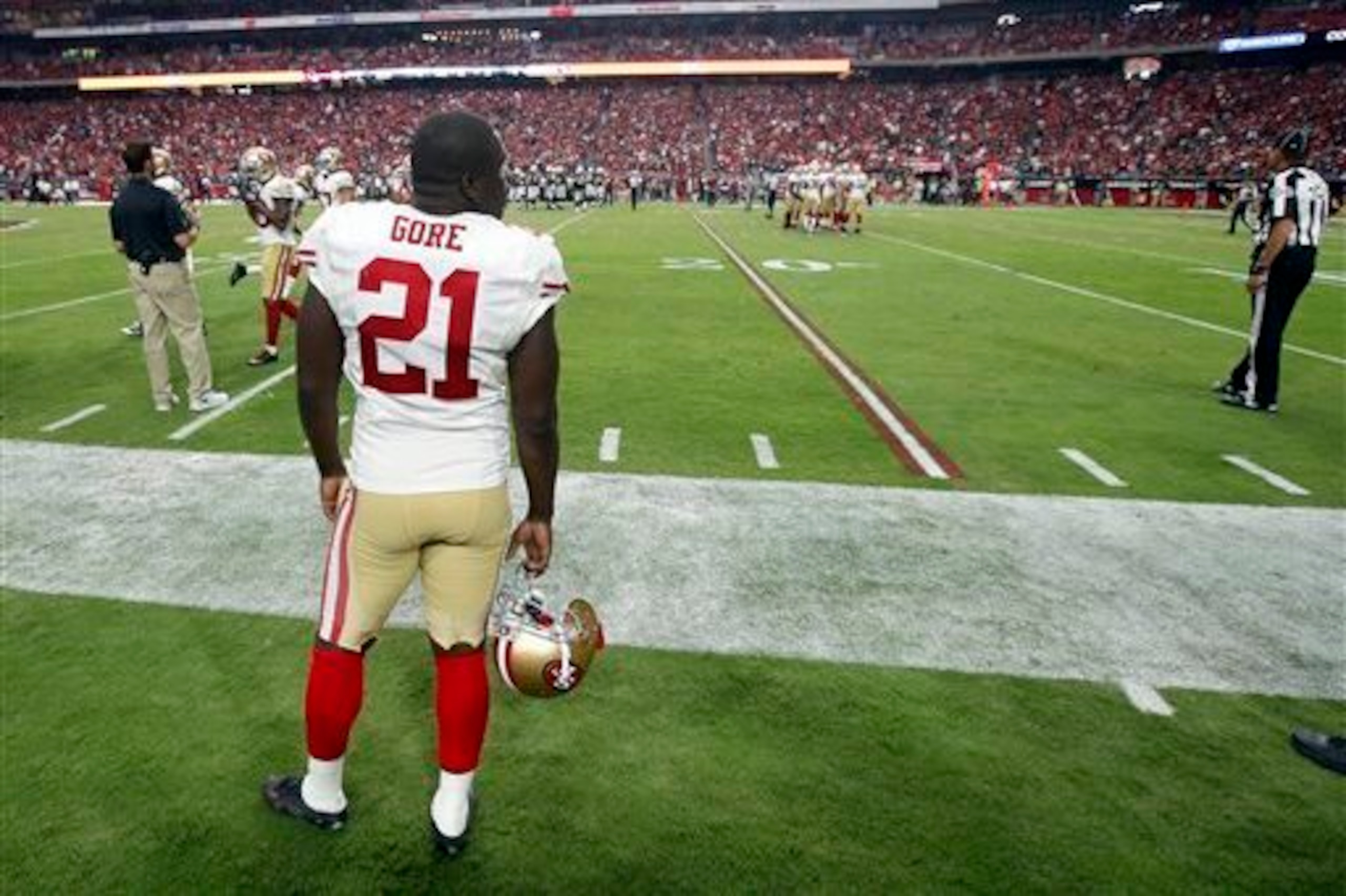 Gore was hardly featured in San Francisco's Week 3 loss in Arizona.