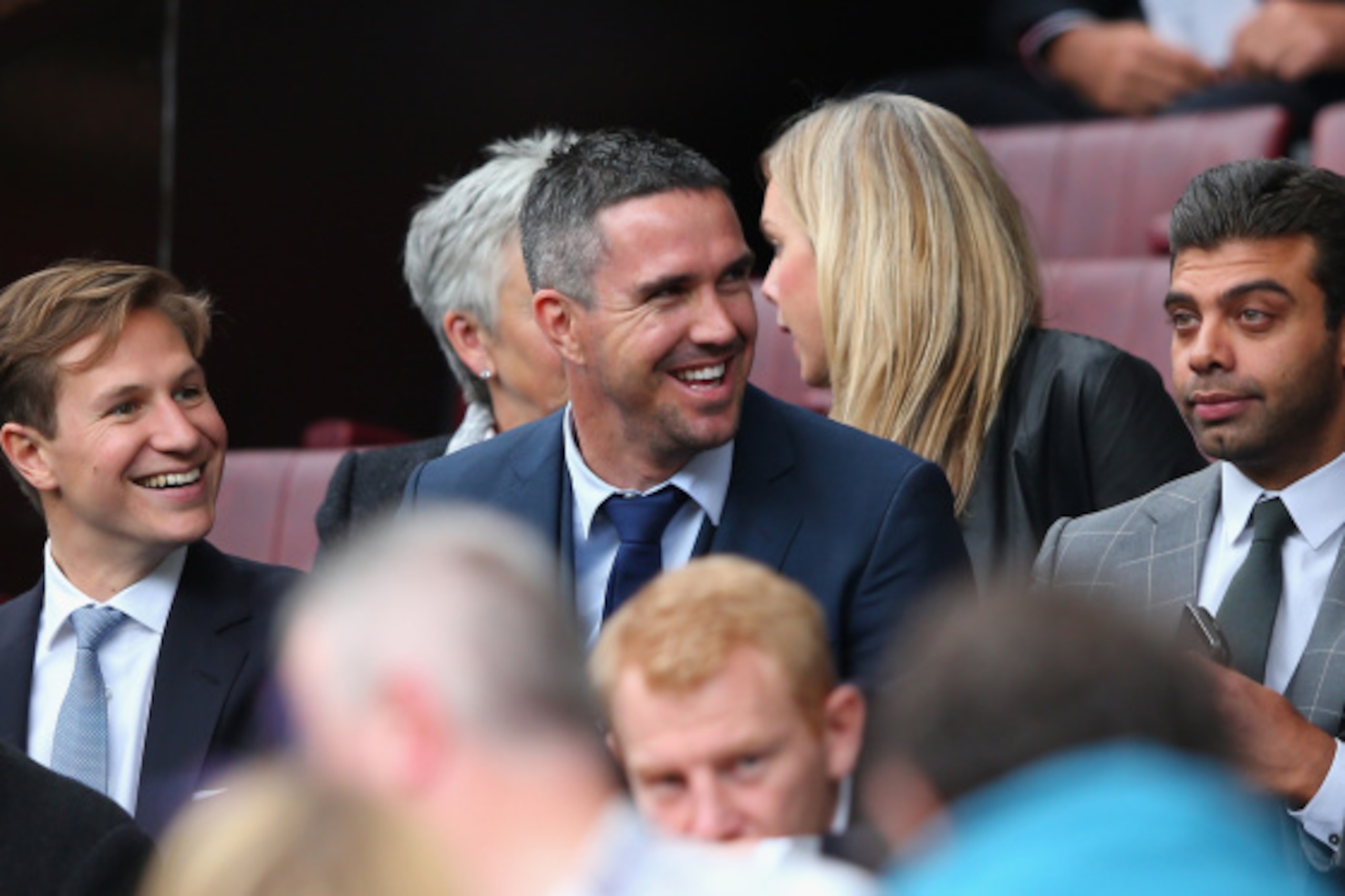 MANCHESTER, ENGLAND - SEPTEMBER 14:  Cricketer Kevin Pietersen looks on during the Barclays Premier League match between Manchester United and Queens Park Rangers at Old Trafford on September 14, 2014 in Manchester, England.  (Photo by Alex Livesey/Getty 