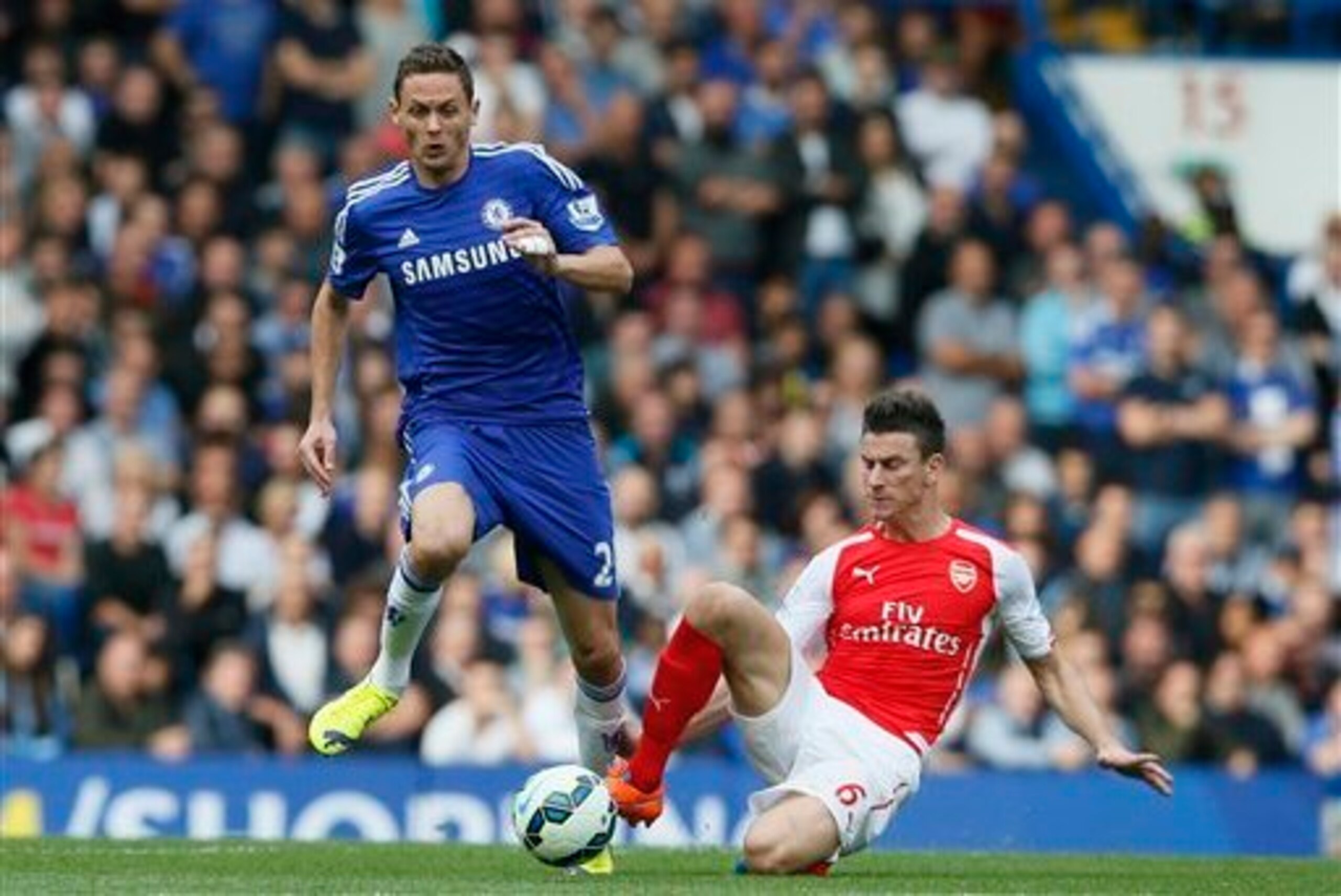 Nemanja Matic dominated the centre of midfield against Arsenal on Sunday.