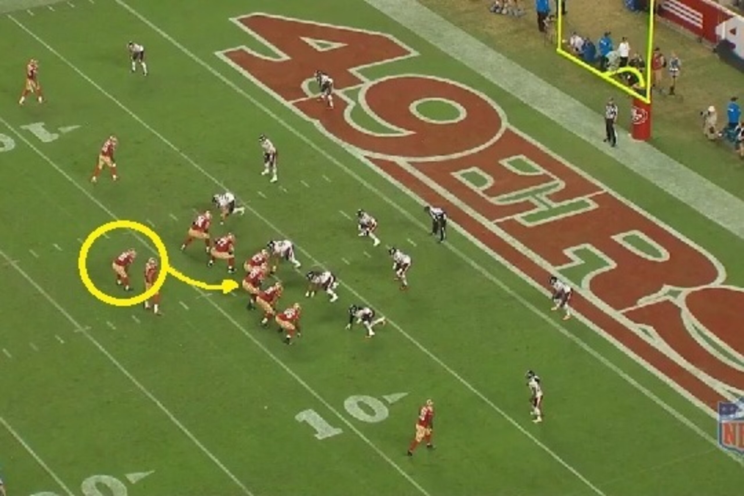 Frank Gore will attempt to punch the ball in right up the gut.