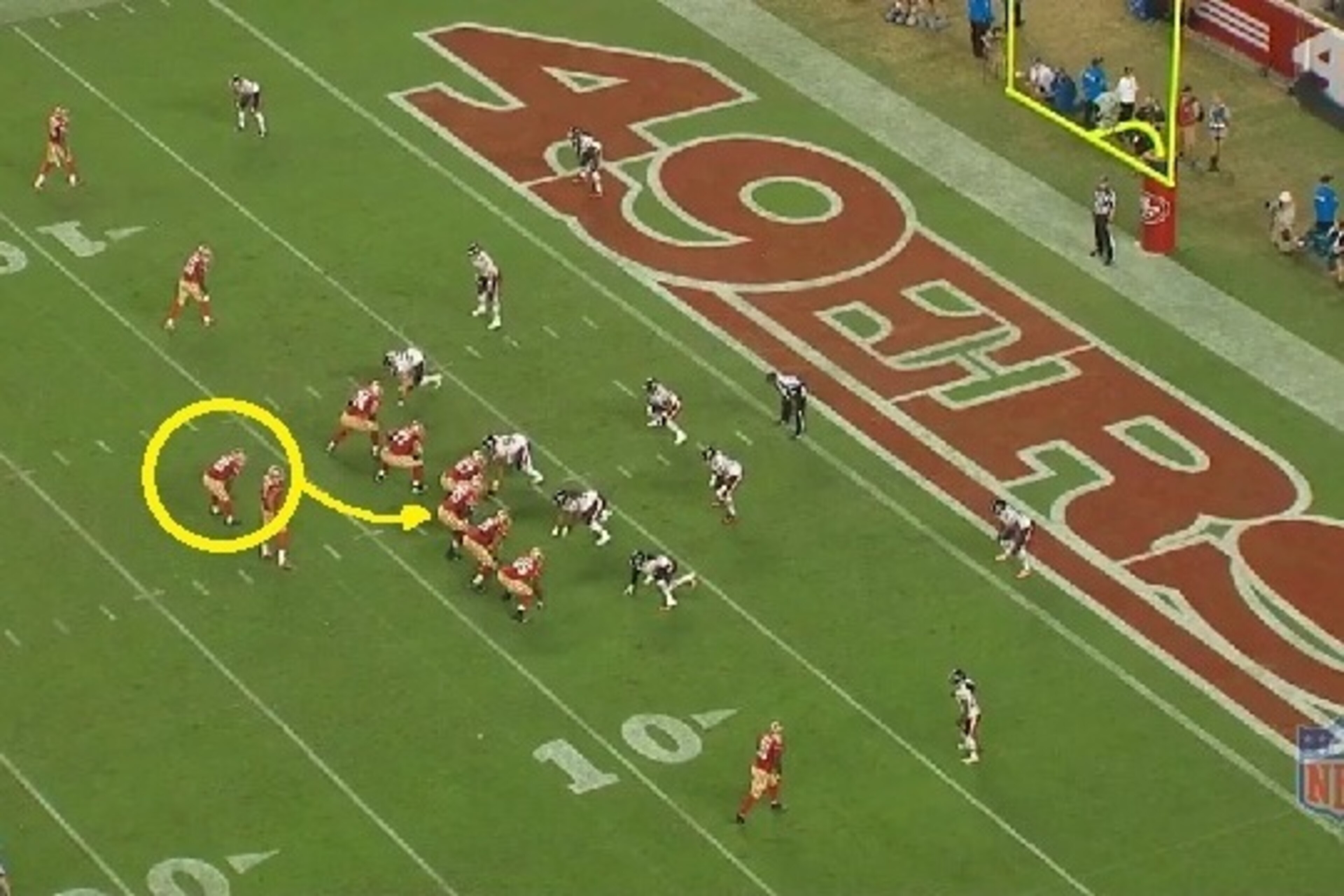 Frank Gore will attempt to punch the ball in right up the gut.