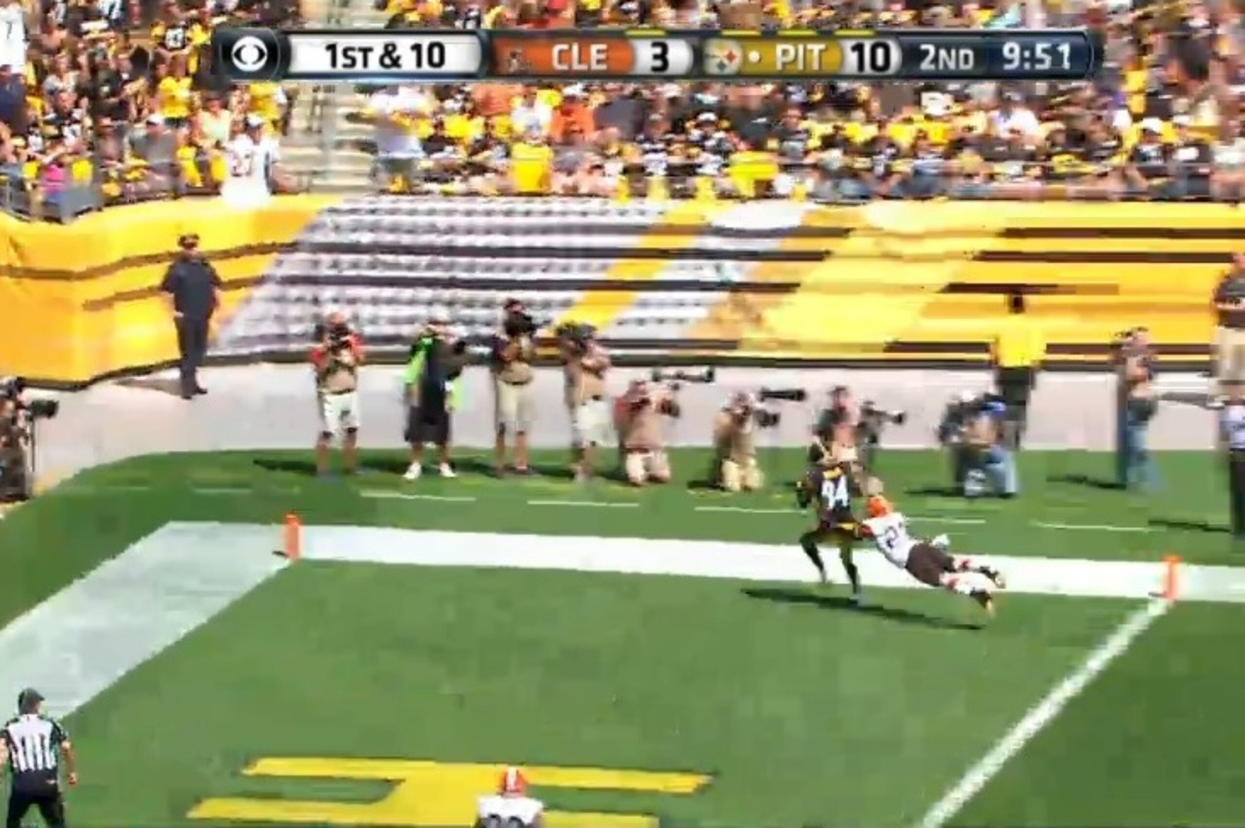 Antonio Brown beats Joe Haden for a 35-yard touchdown in Week 1.