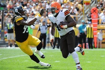 Ben Tate will lead the Cleveland rushing attack against Pittsburgh.