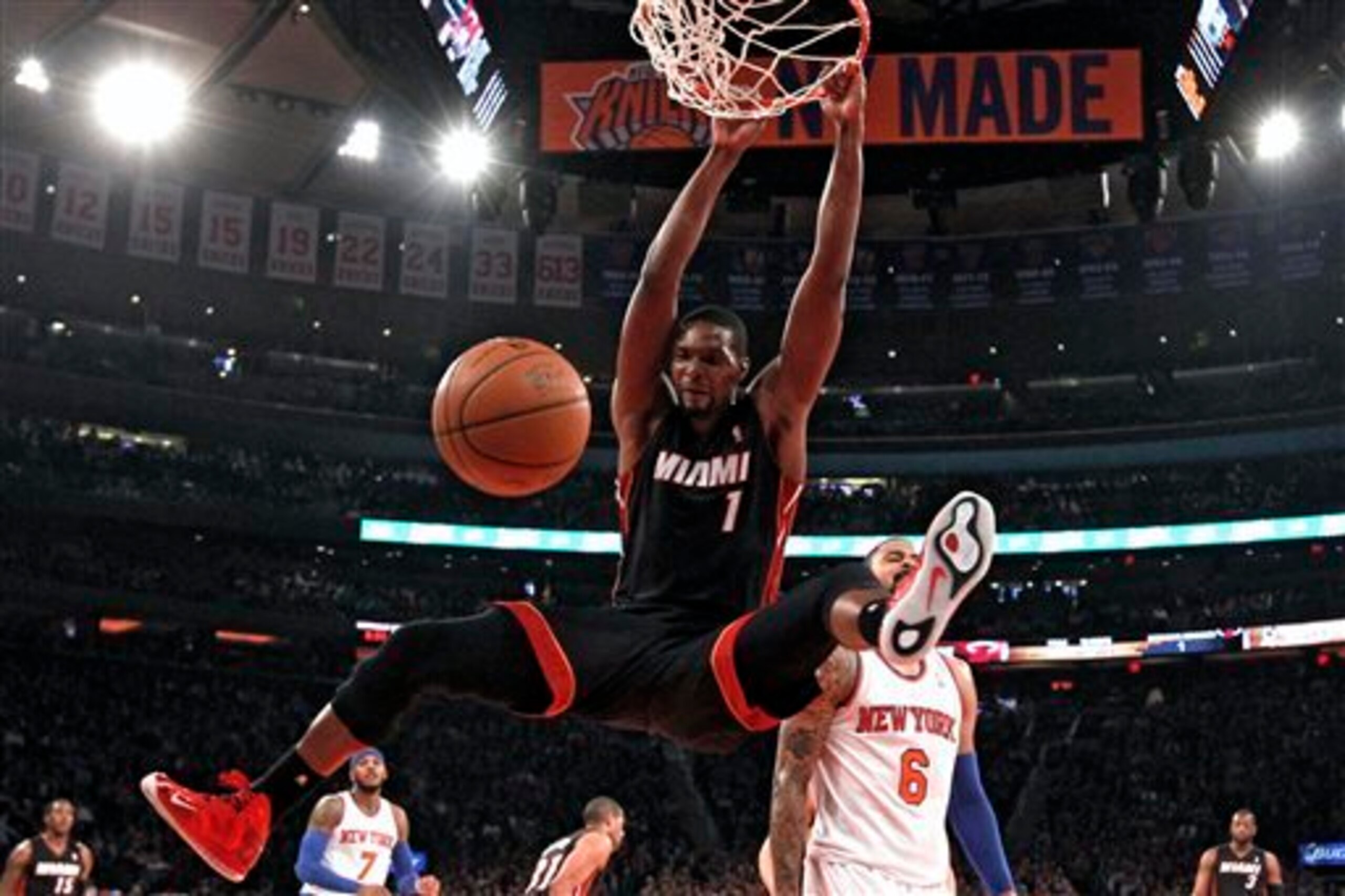 Get used to seeing this: Bosh should be spending a lot more time near the basket in 2014-15.