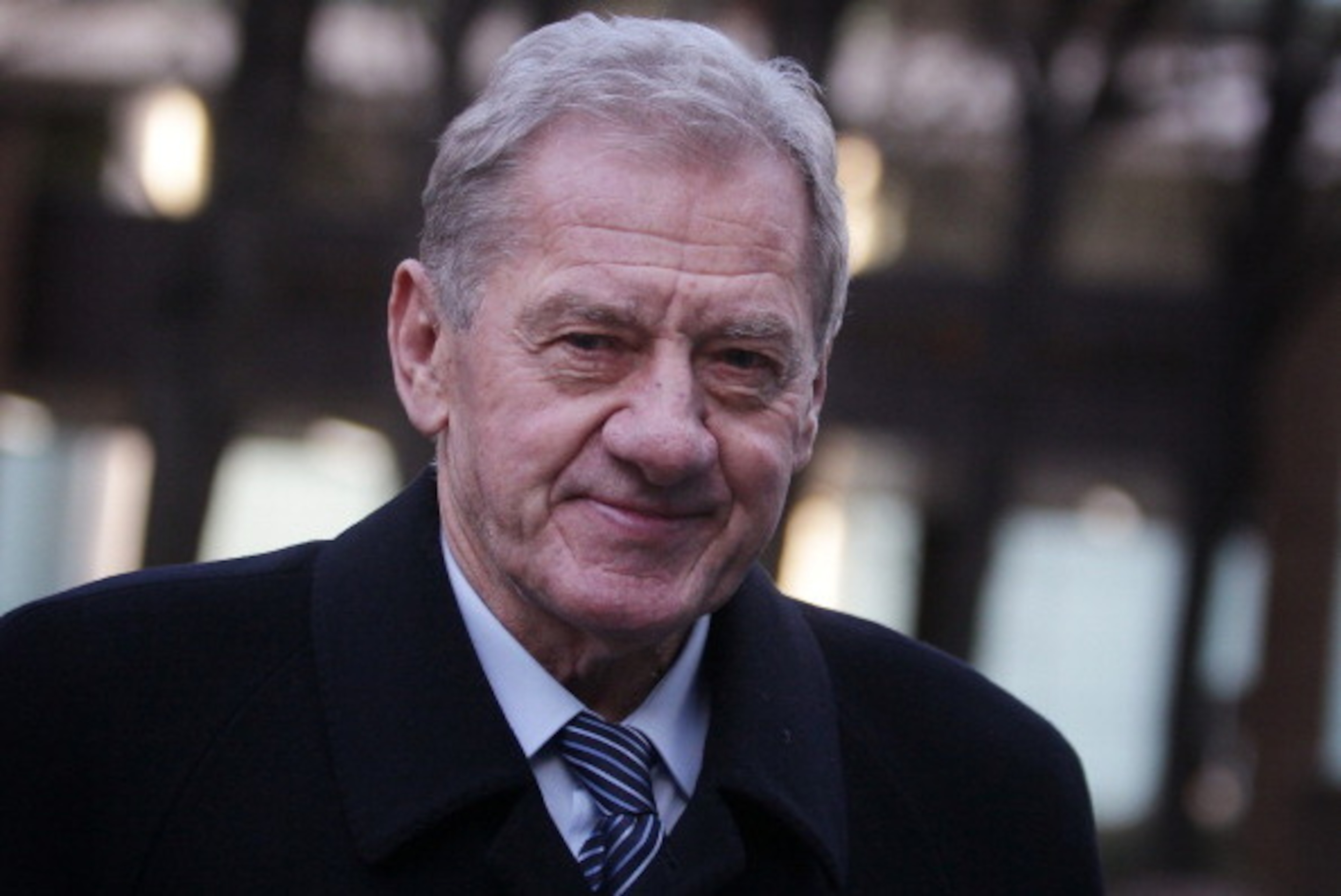 LONDON, ENGLAND - JANUARY 27:  Former Portsmouth FC Chairman Milan Mandaric leaves Southwark Crown Court on January 27, 2012 in London, England.  Mr Mandaric and Tottenham Hotspur FC manager Harry Redknapp face charges of tax evasion between 2002 and 2004