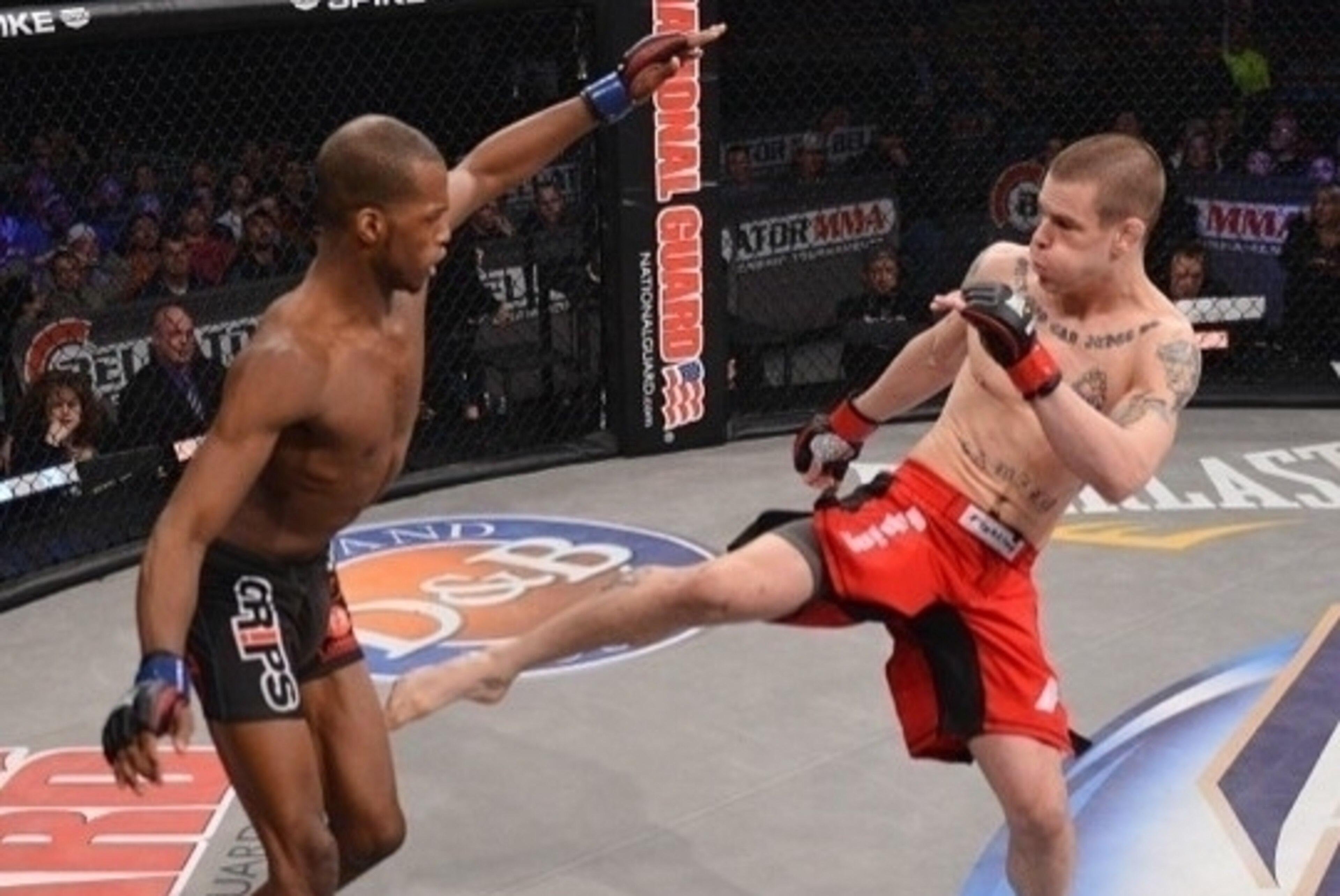 Michael Page (left) fights Ryan Sanders in his Bellator debut. Michael Page (left) fights Ryan Sanders in his Bellator debut.