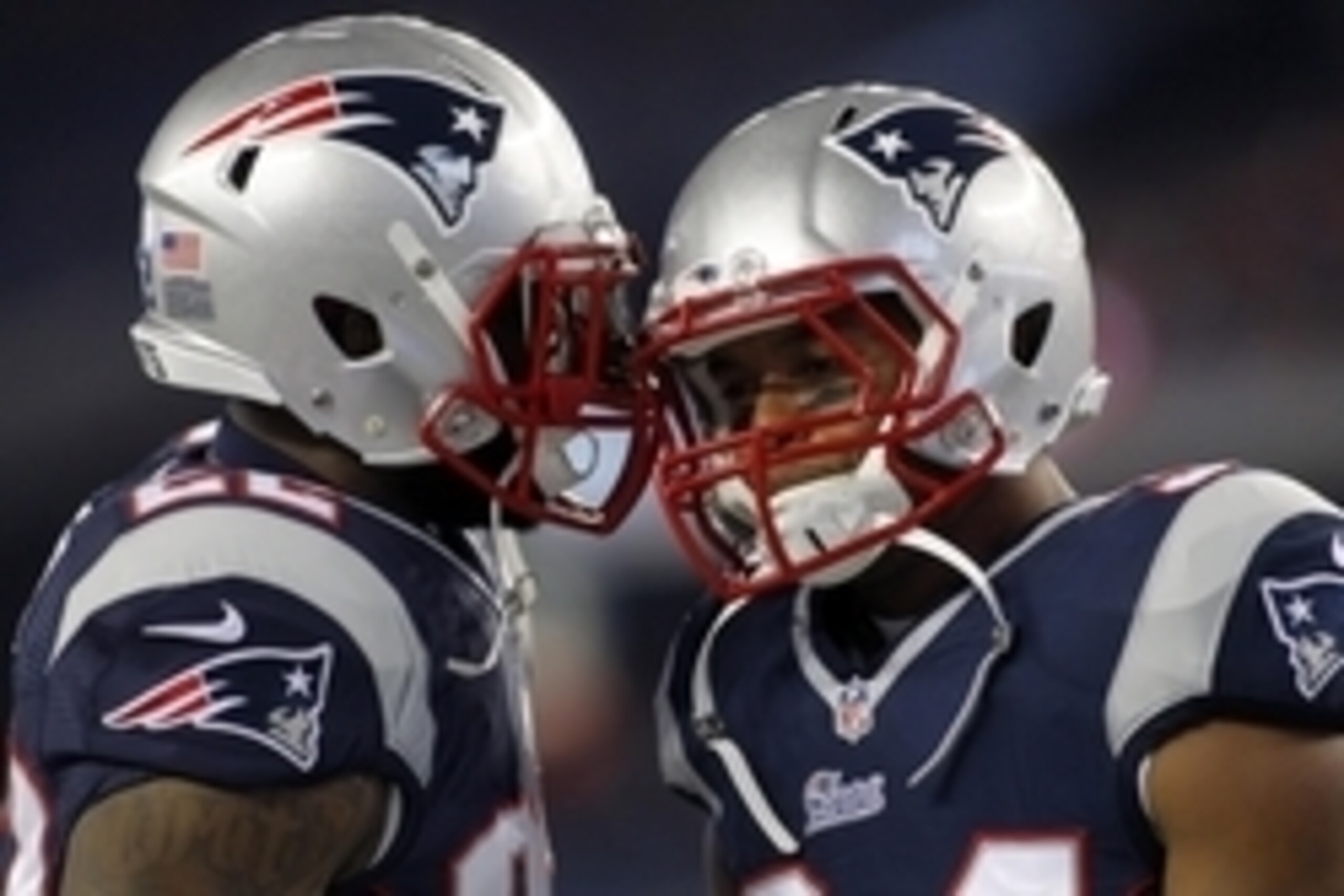 Oct 5, 2014; Foxborough, MA, USA; New England Patriots running back Stevan Ridley (22) and running back Shane Vereen (34) prior to a game against the Cincinnati Bengals at Gillette Stadium. New England Patriots defeated the Cincinnati Bengals 43-17. Manda Oct 5, 2014; Foxborough, MA, USA; New England Patriots running back Stevan Ridley (22) and running back Shane Vereen (34) prior to a game against the Cincinnati Bengals at Gillette Stadium. New England Patriots defeated the Cincinnati Bengals 43-17. Manda