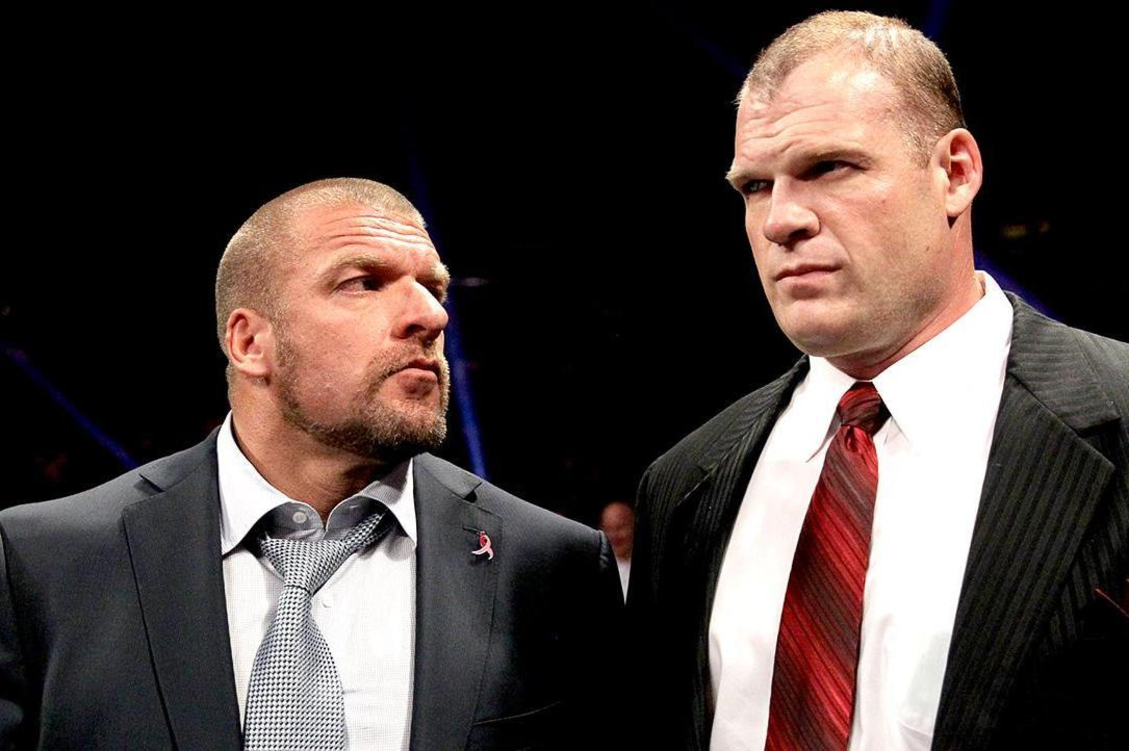 Triple H with Corporate Kane Triple H with Corporate Kane