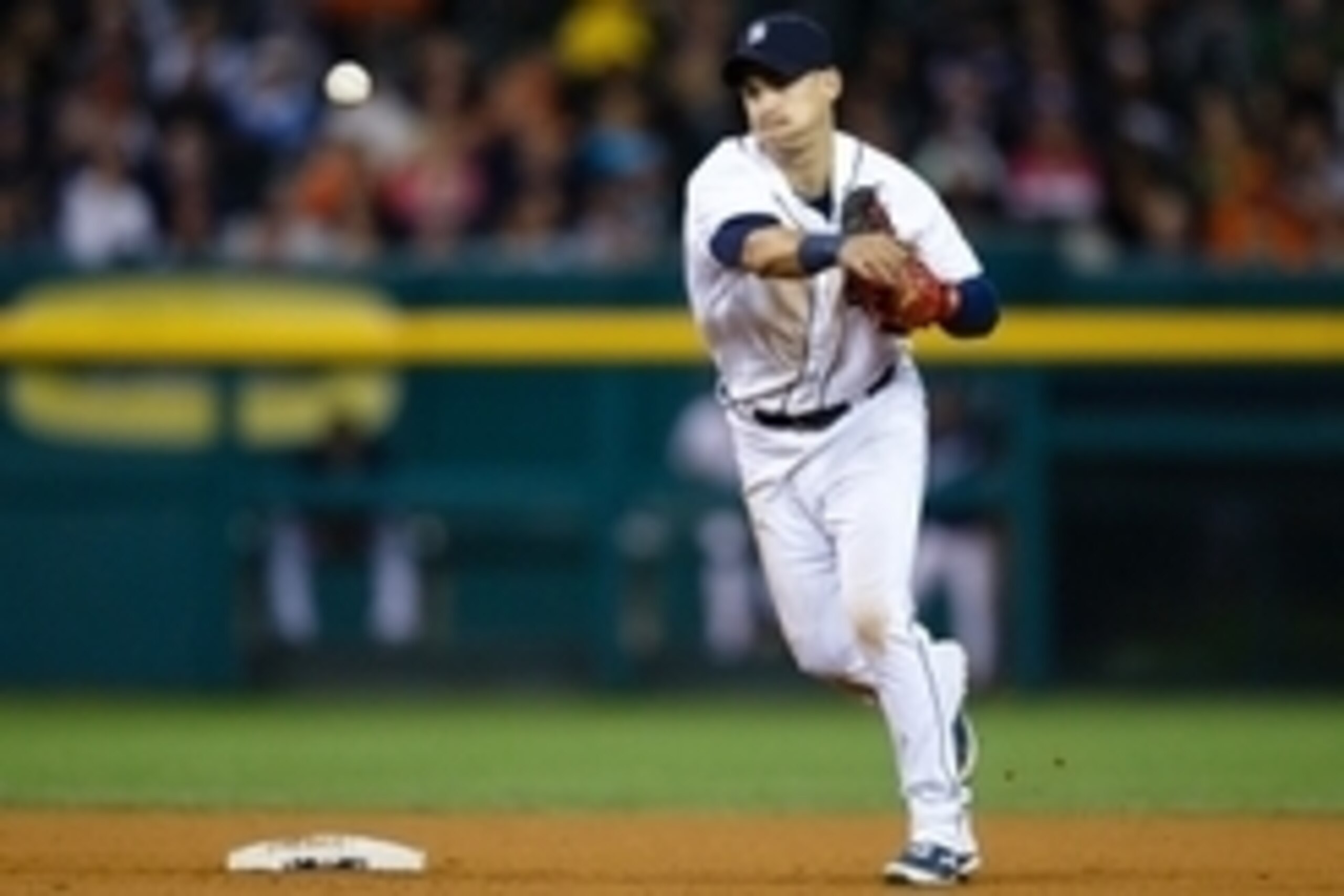 Sep 17, 2013; Detroit, MI, USA; Detroit Tigers shortstop Jose Iglesias (1) makes a throw against the Seattle Mariners at Comerica Park. Mandatory Credit: Rick Osentoski-USA TODAY Sports Sep 17, 2013; Detroit, MI, USA; Detroit Tigers shortstop Jose Iglesias (1) makes a throw against the Seattle Mariners at Comerica Park. Mandatory Credit: Rick Osentoski-USA TODAY Sports