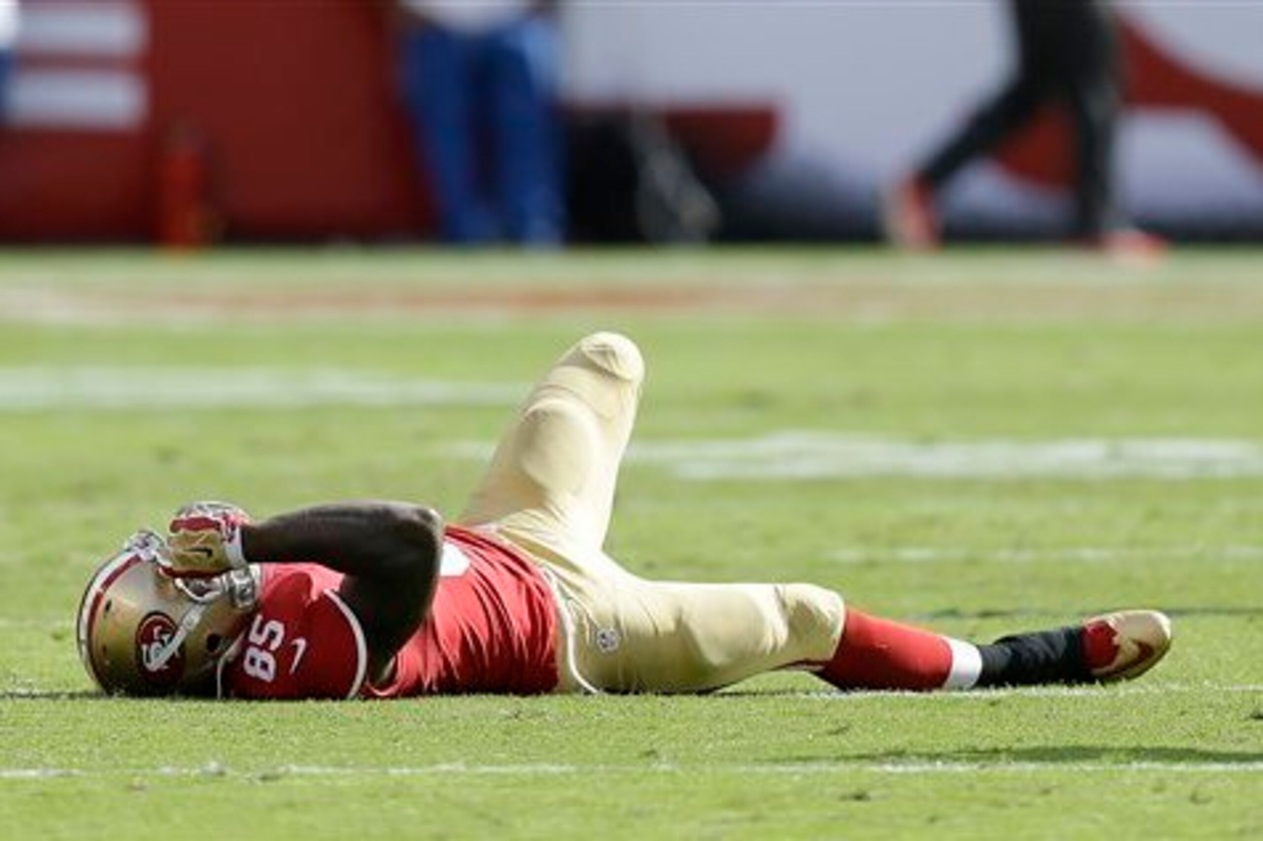 With Vernon Davis still shaken up, it might not be prudent to count on him too much.