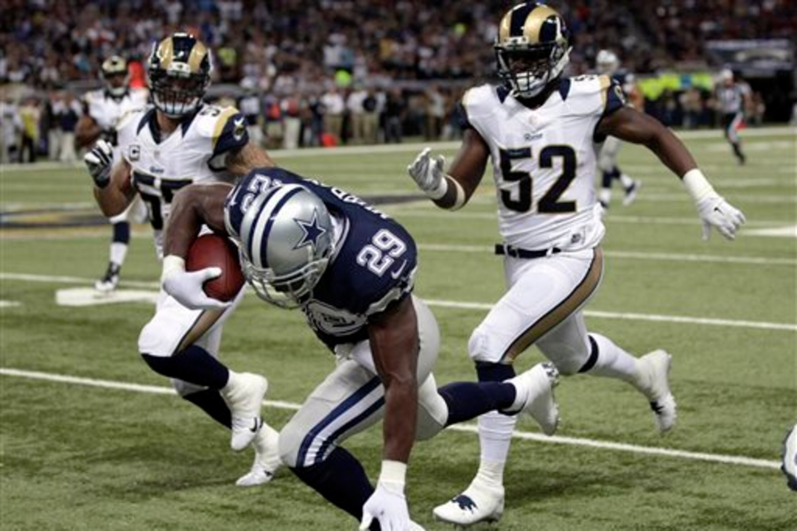 The Rams have struggled to contain rushers this season.