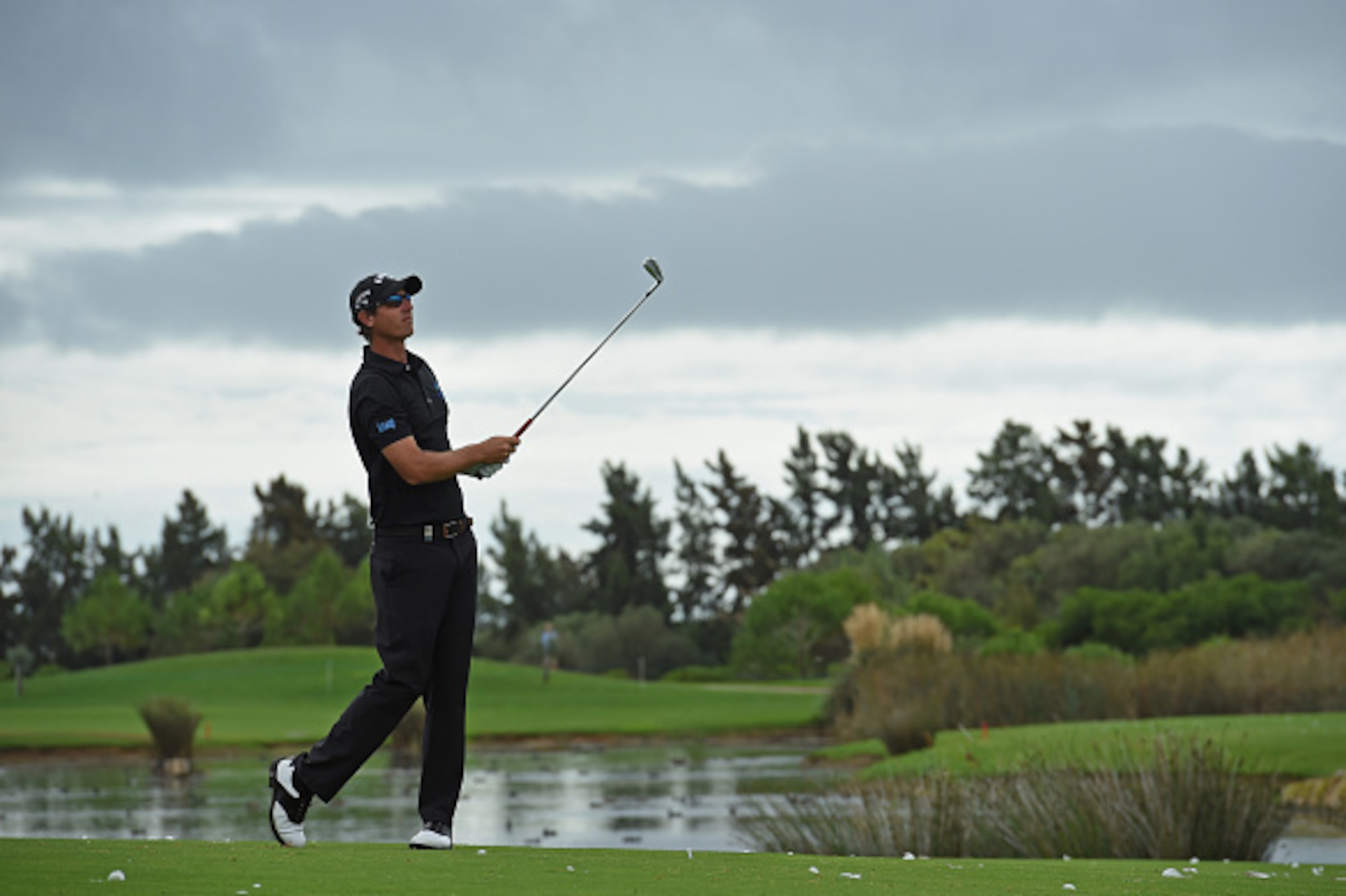ALBUFEIRA, PORTUGAL - OCTOBER 10:  Nicolas Colsaerts of Belgium plays a shot during the second round of the Portugal Masters at Oceanico Victoria Golf Club on October 9, 2014 in Albufeira, Portugal.  (Photo by Stuart Franklin/Getty Images)