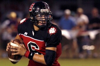 Dylan Favre as the QB at Saint Stanislaus.