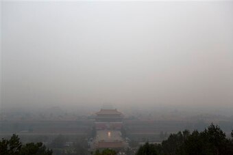 Thick smog was a worry ahead of the game.