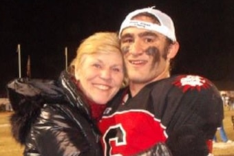 Bonita Favre and grandson Dylan.