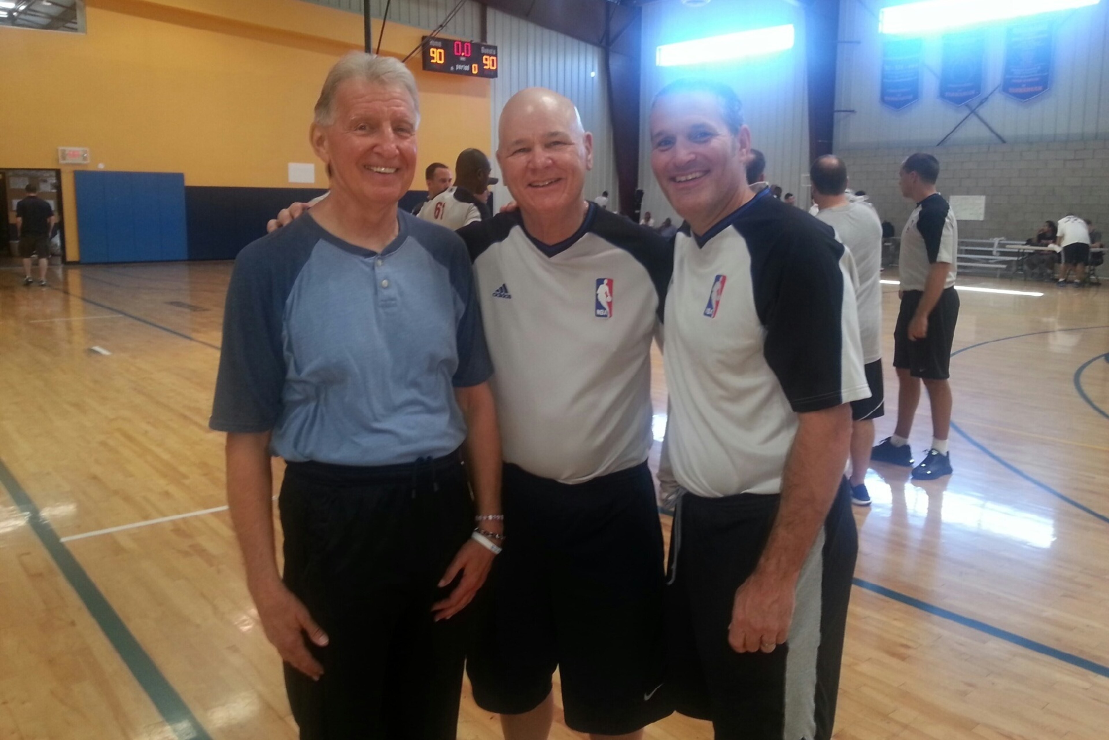 Tim Grgurich (left) at his summer basketball camp with NBA offiicals Joe Crawford and Monty McCutchen. Tim Grgurich (left) at his summer basketball camp with NBA offiicals Joe Crawford and Monty McCutchen.