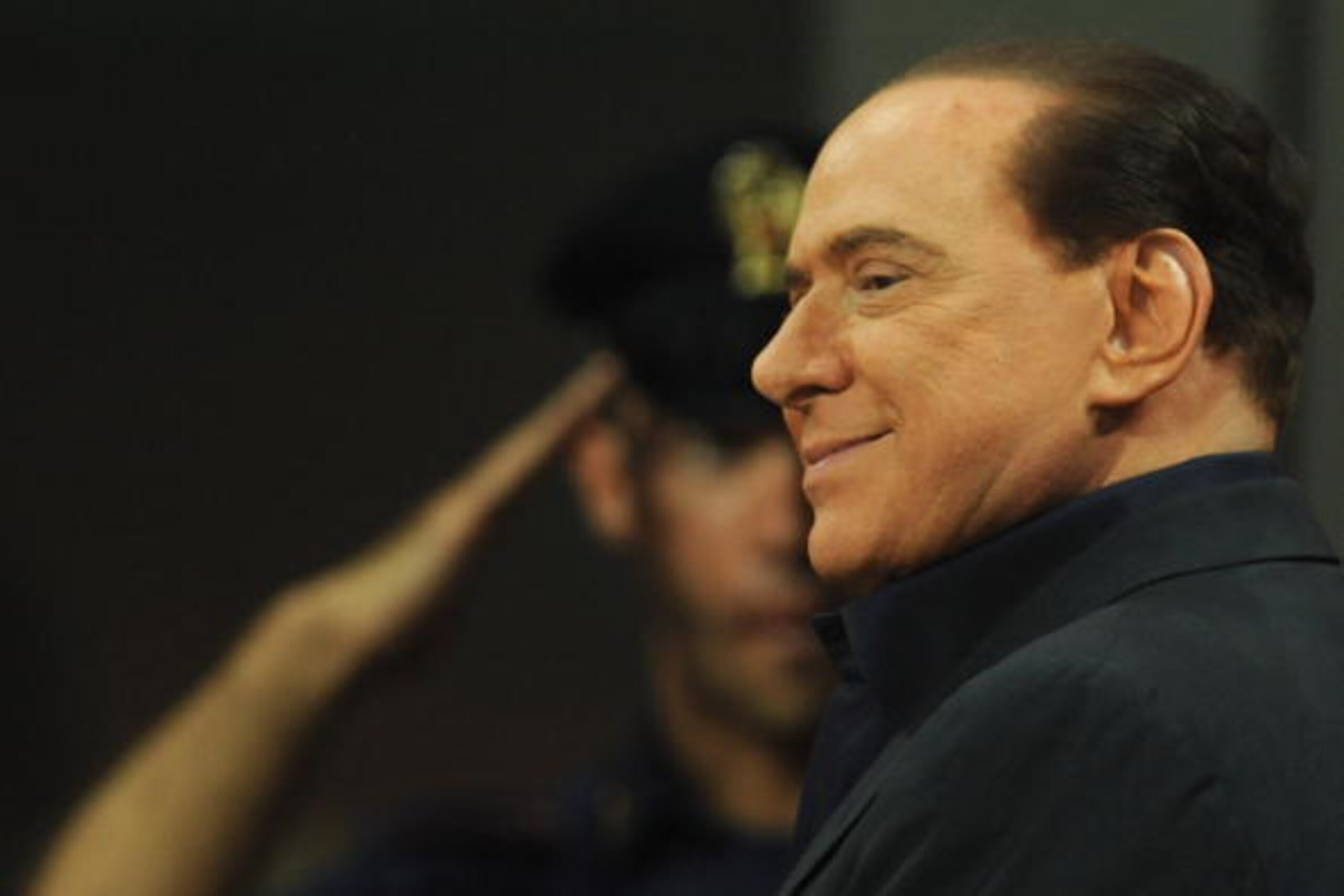 MILAN, ITALY - AUGUST 29:  AC Milan President Silvio Berlusconi looks on prior to the the Serie A match between AC Milan and US Lecce at Stadio Giuseppe Meazza on August 29, 2010 in Milan, Italy.  (Photo by Valerio Pennicino/Getty Images)