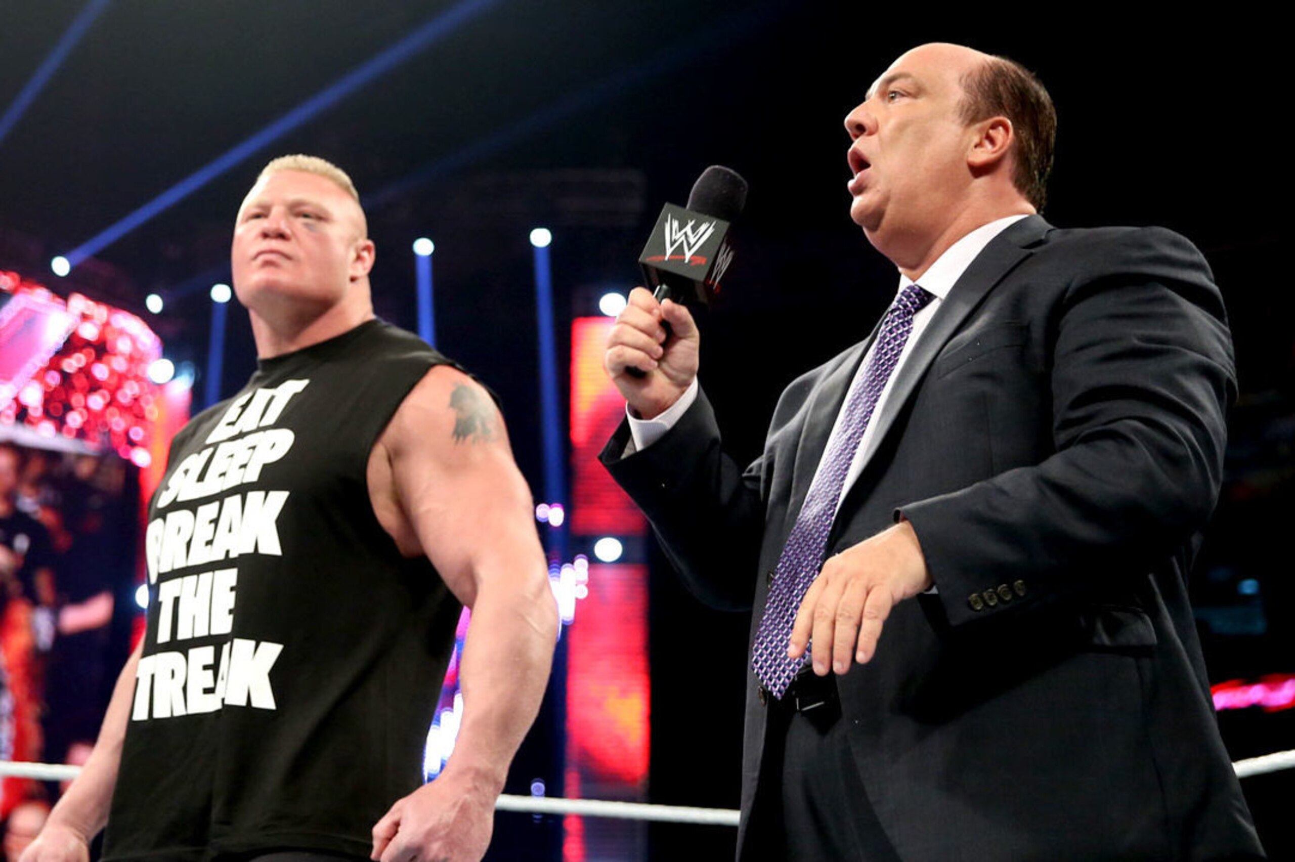 Brock Lesnar and Paul Heyman talk WrestleMania.