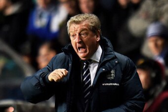 TALLINN, ESTONIA - OCTOBER 12:  Roy Hodgson the manager of England shouts instructions to his players during the EURO 2016 Qualifier match between Estonia and England at A. Le Coq Arena on October 12, 2014 in Tallinn, Estonia.  (Photo by Shaun Botterill/G