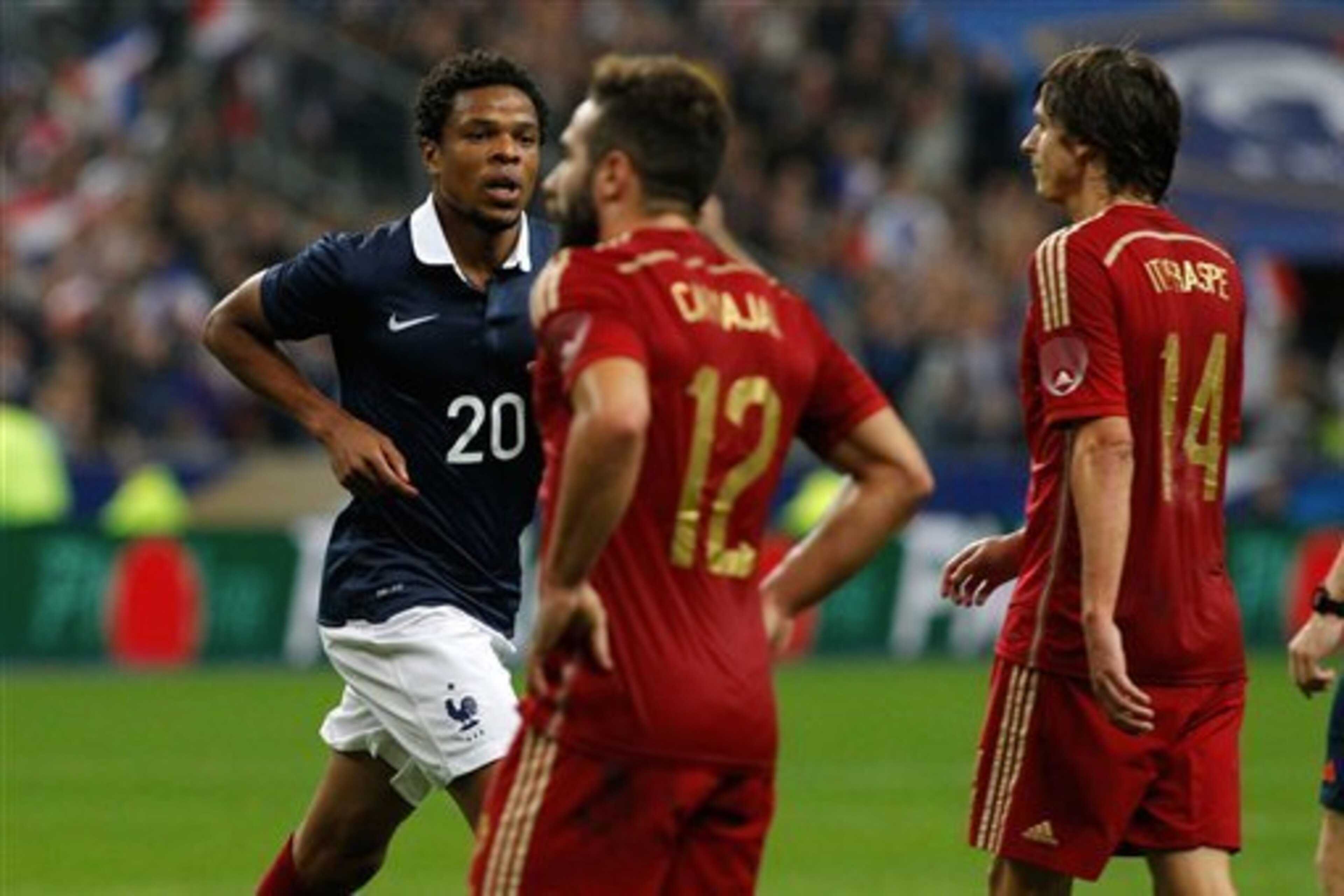 Remy scores against Spain.